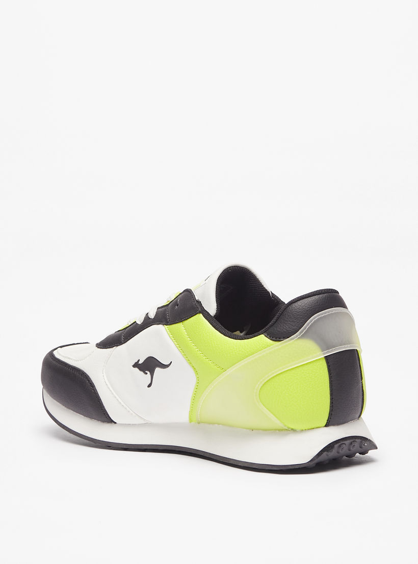 KangaROOS Men's Panelled Lace-Up Sneakers with Cushioning-men-shoes-sneakers-image-2