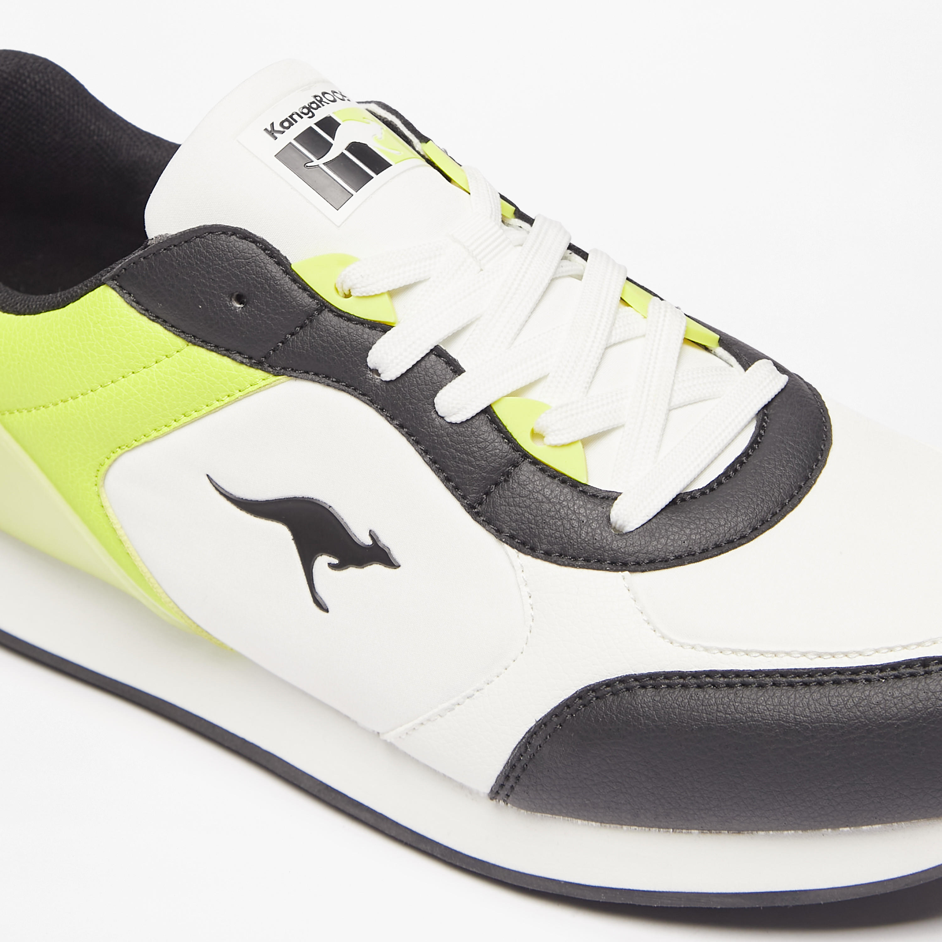 KangaROOS Men's Panelled Lace-Up Sneakers with Cushioning-men-shoes-sneakers-image-5