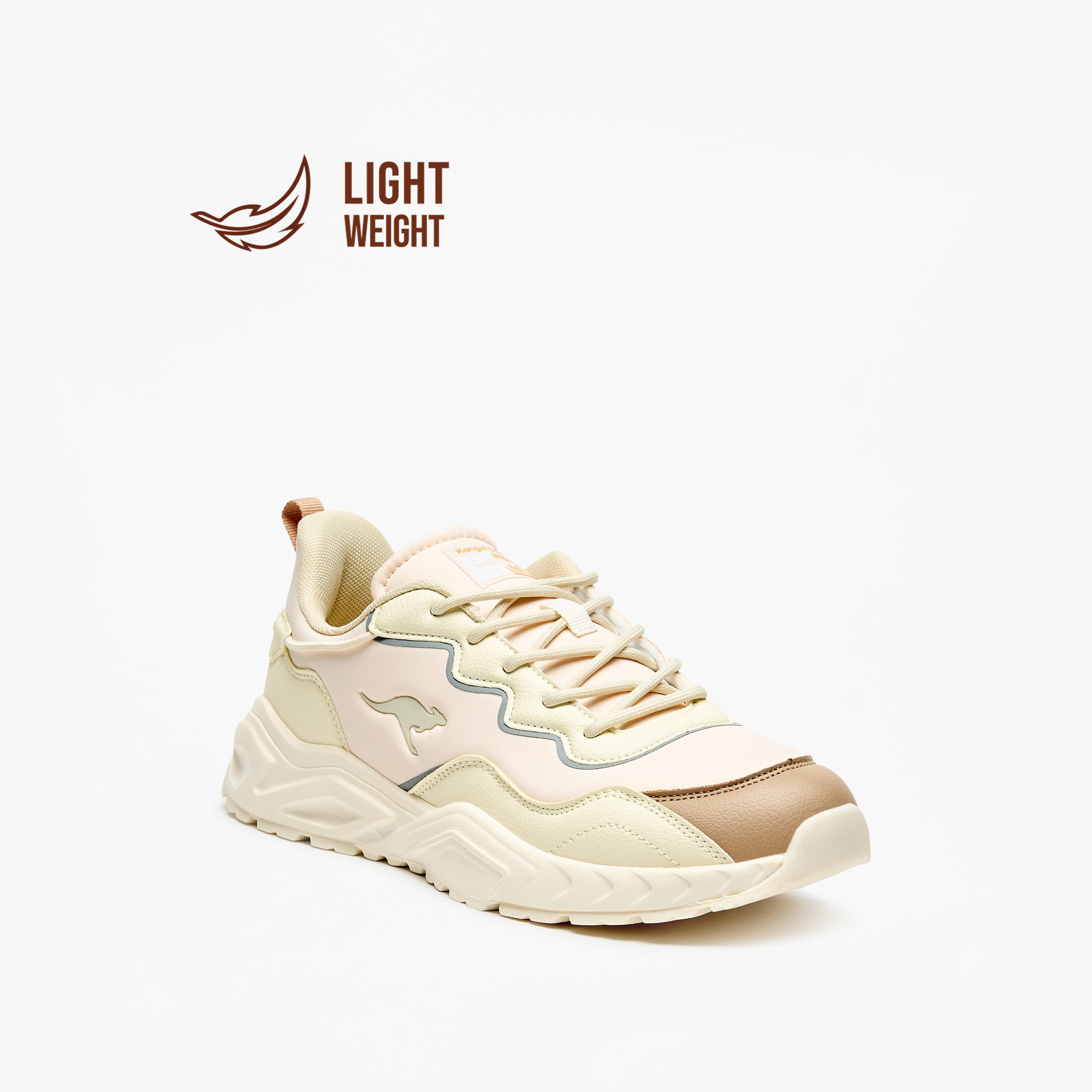 KangaROOS Women's Colourblock Sports Shoes with Lace-Up Closure-women-shoes-sneakers-image-1