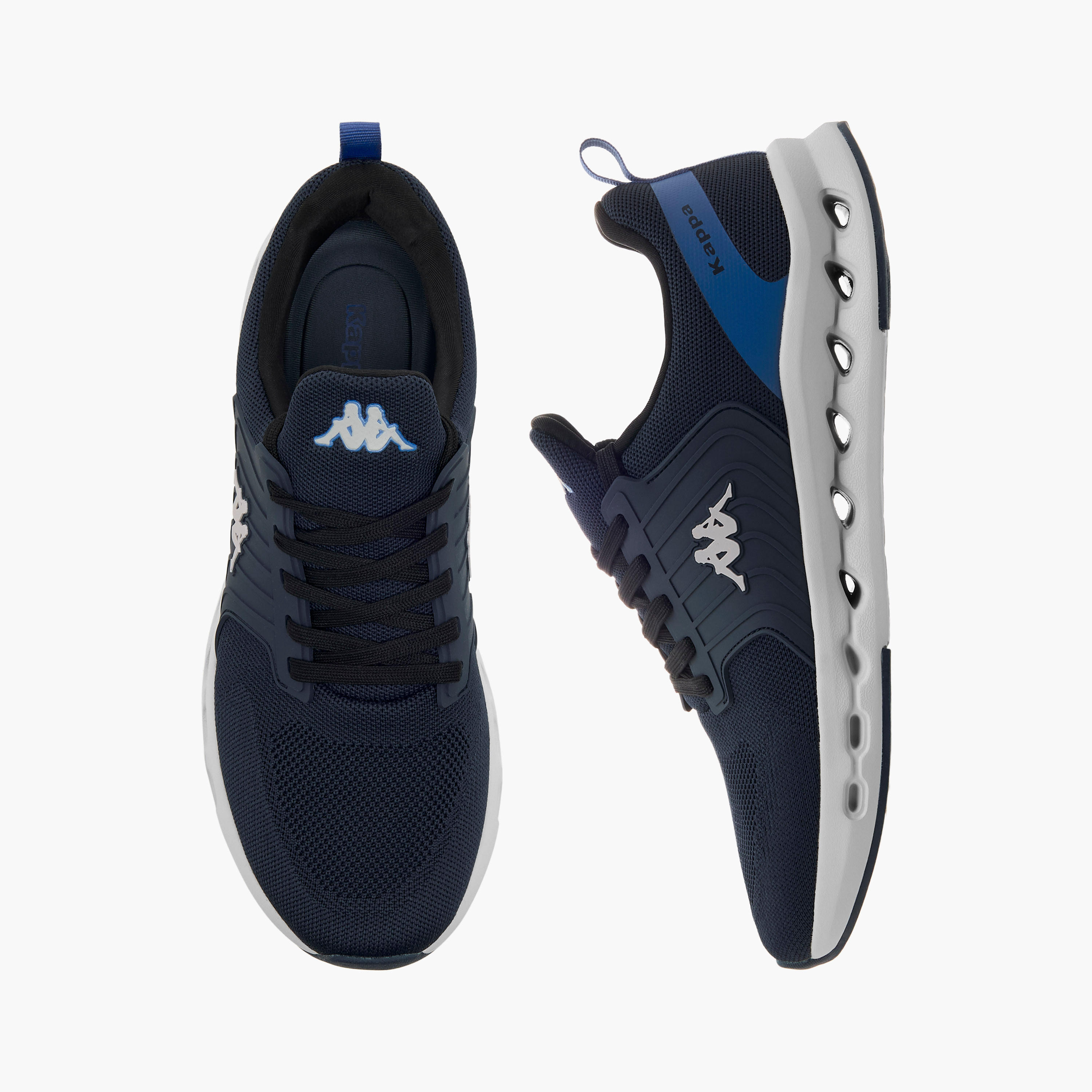 Kappa Men Logo Embossed Lace-Up Sports Shoes-men-shoes-sports-image-1