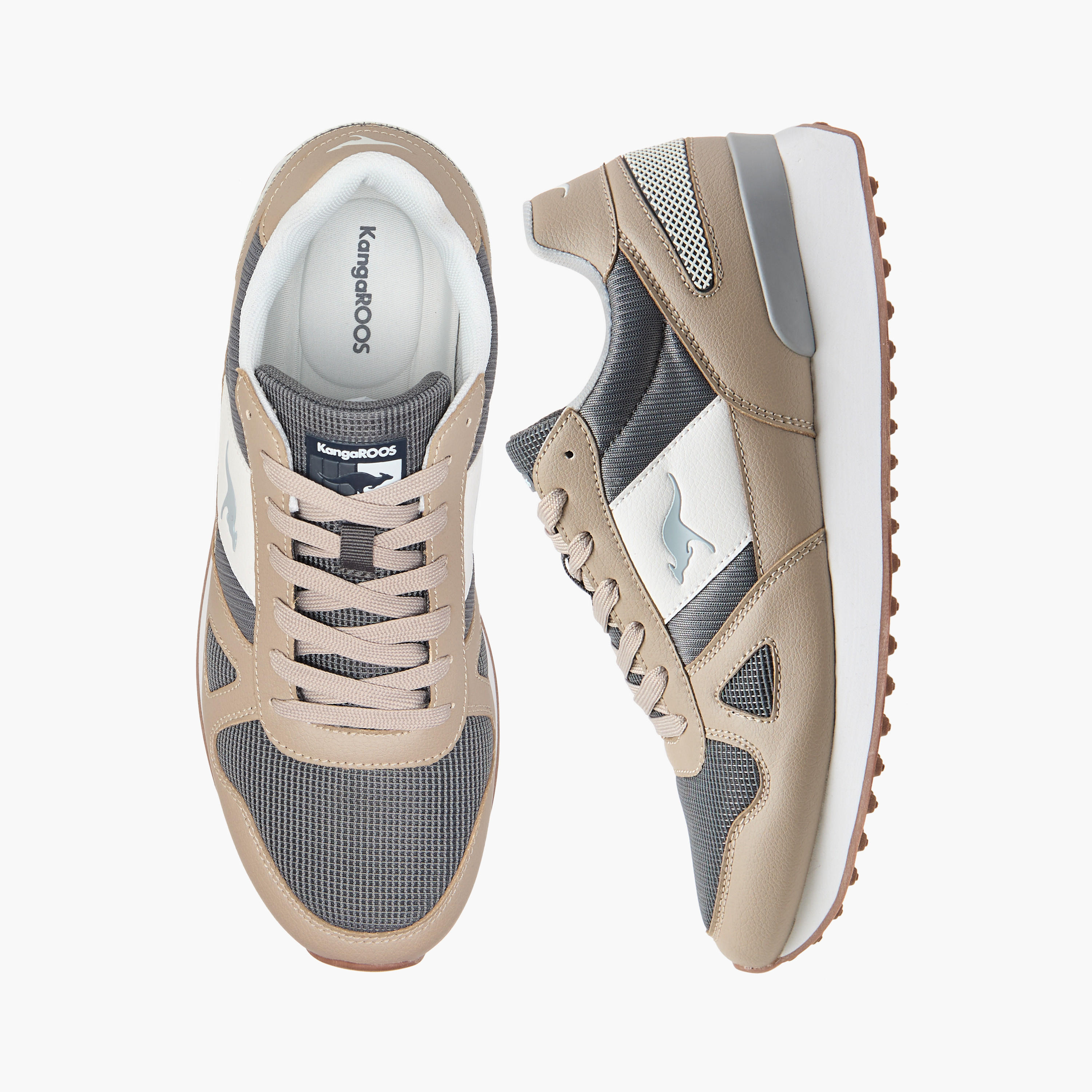 KangaROOS Men's Panelled Lace-Up Sports Shoes-sports-men-shoes-image-1