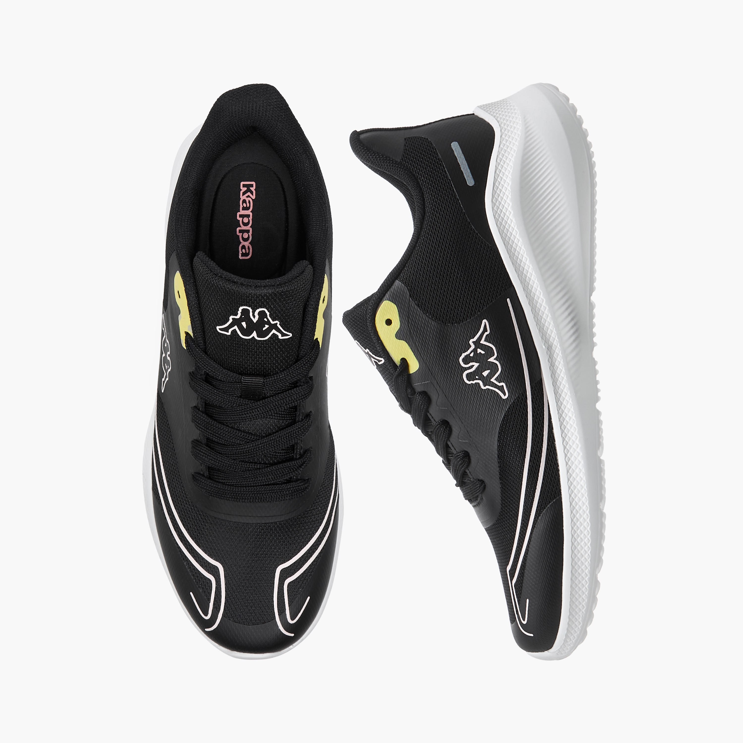 حذاء رياضي للنساء بطبعات شعار مع إغلاق رباط من كابا-women-shoes-sports-image-1