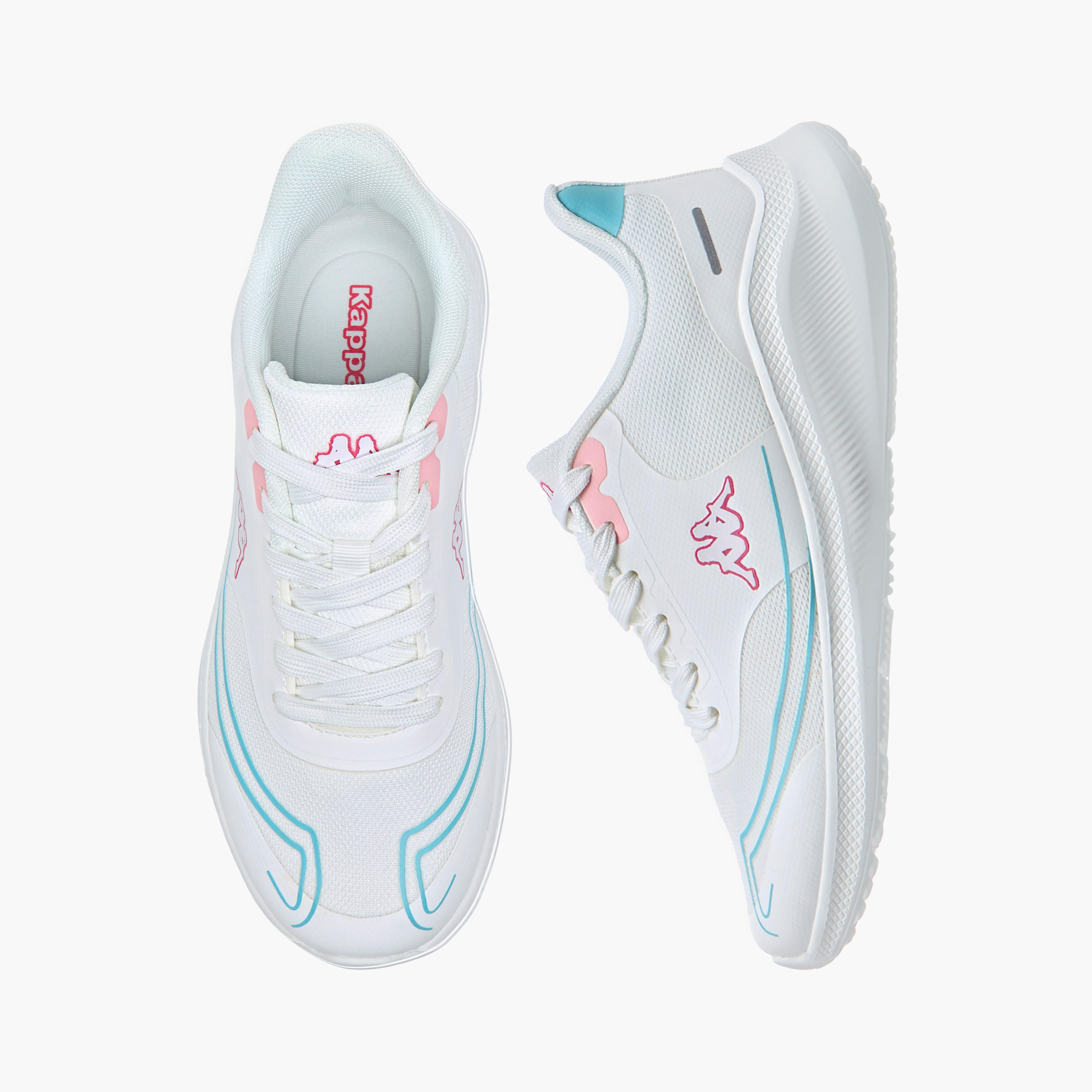 Kappa Women's Logo Print Sports Shoes with Lace-Up Closure-women-shoes-sports-image-1