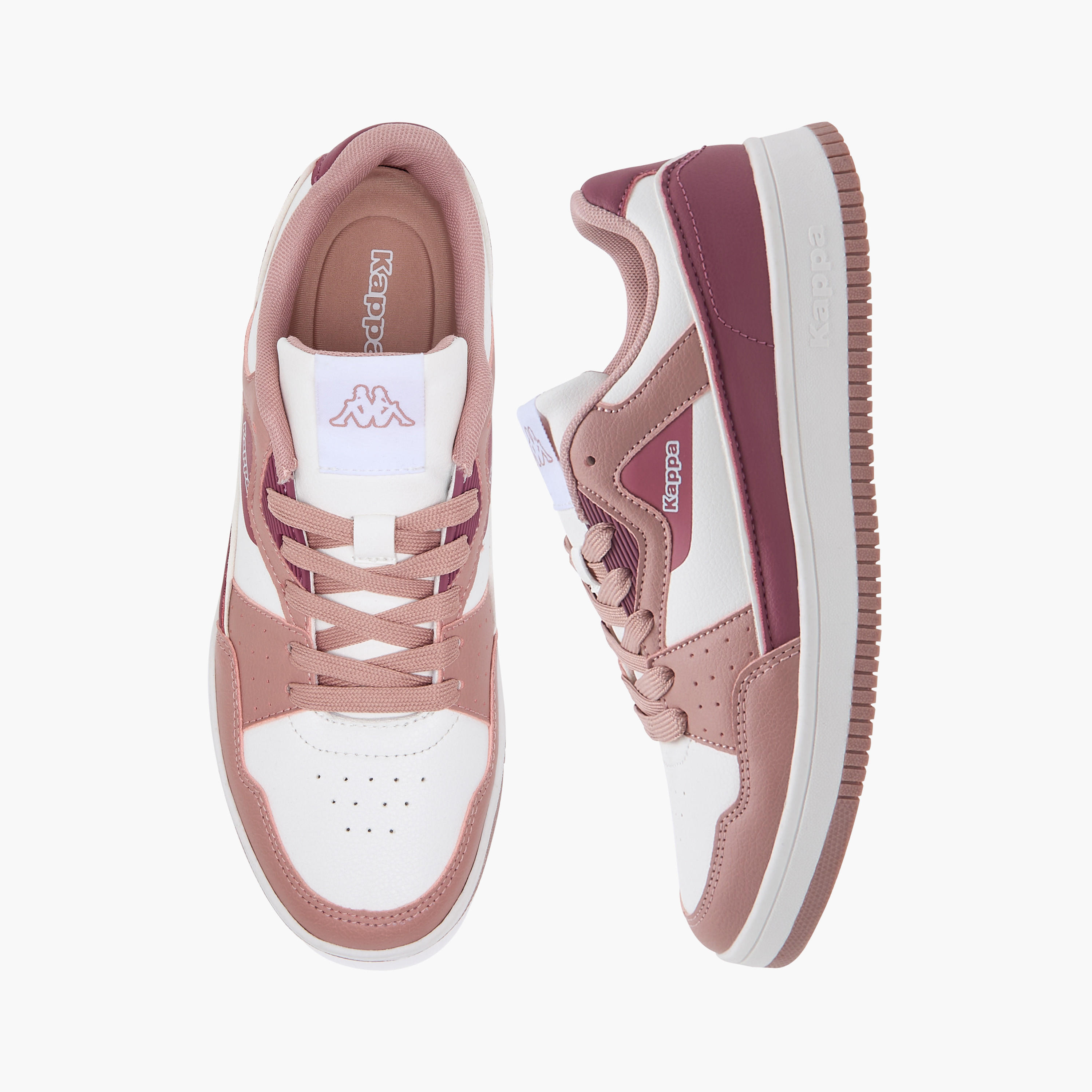 Kappa Women's Colourblock Sneakers with Lace-Up Closure-women-shoes-sneakers-image-1