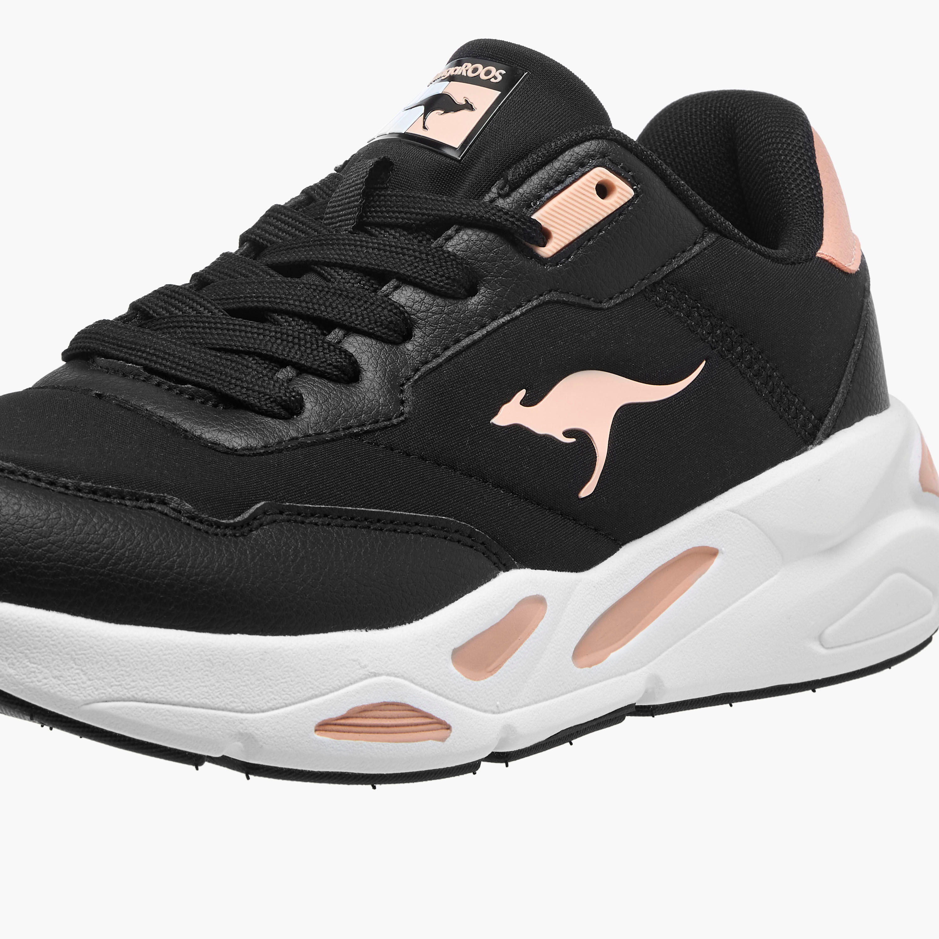 KangaROOS Women's Colourblock Sports Shoes with Lace-Up Closure-women-shoes-sneakers-image-4