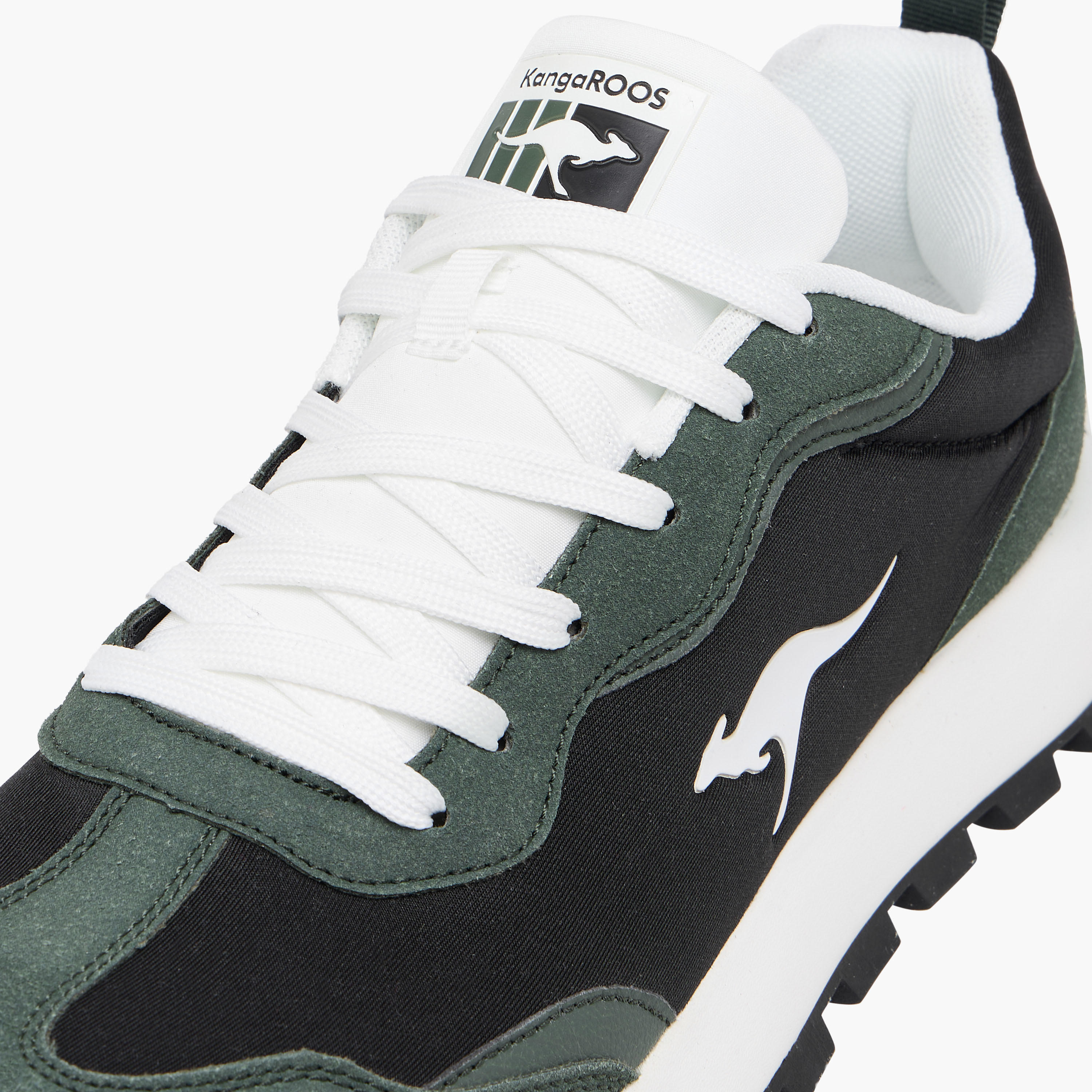 KangaROOS Men's Panelled Lace-Up Sneakers with Pull Tab-men-shoes-sneakers-image-6
