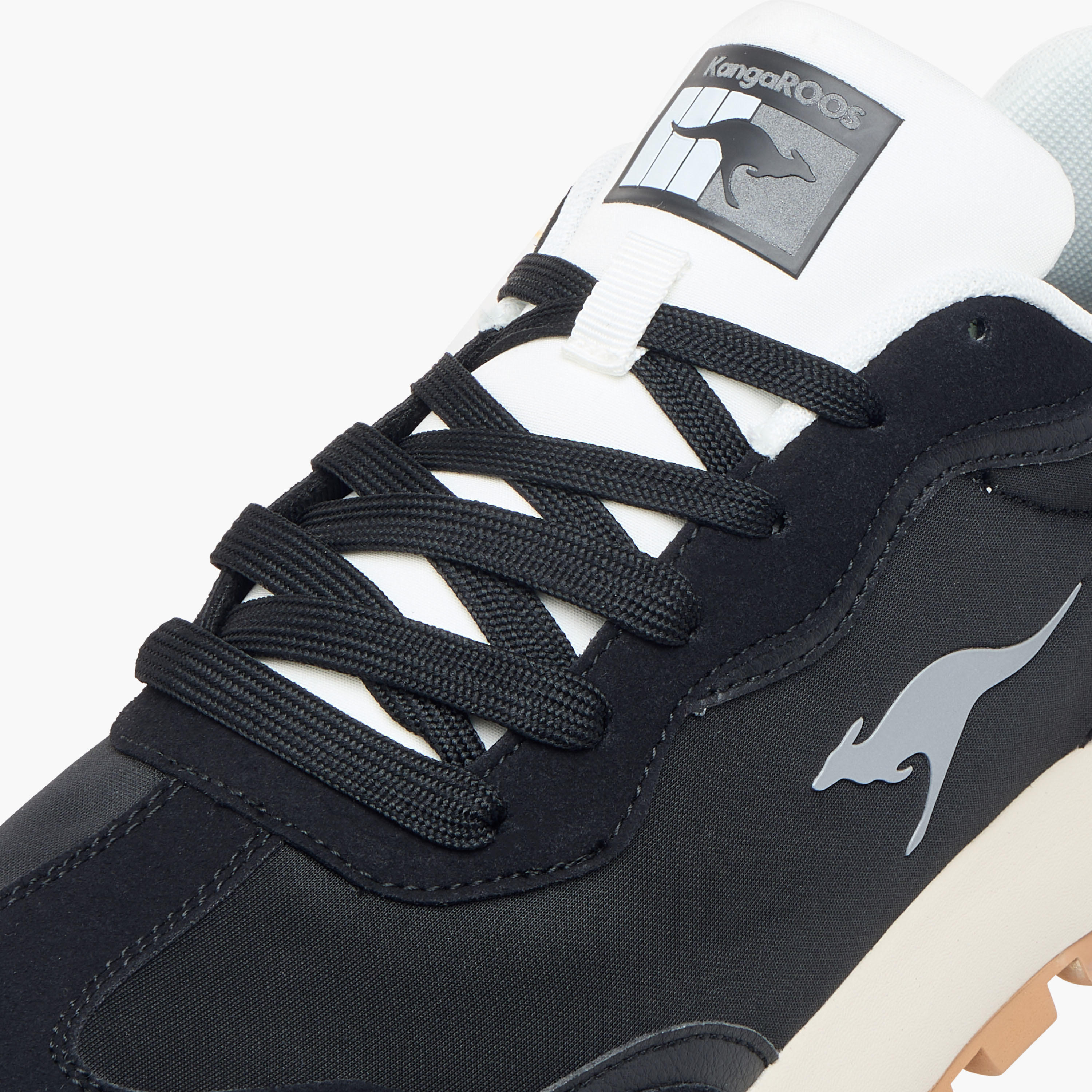 KangaROOS Men's Logo Print Sports Shoes with Lace-Up Closure-sports-men-shoes-image-4