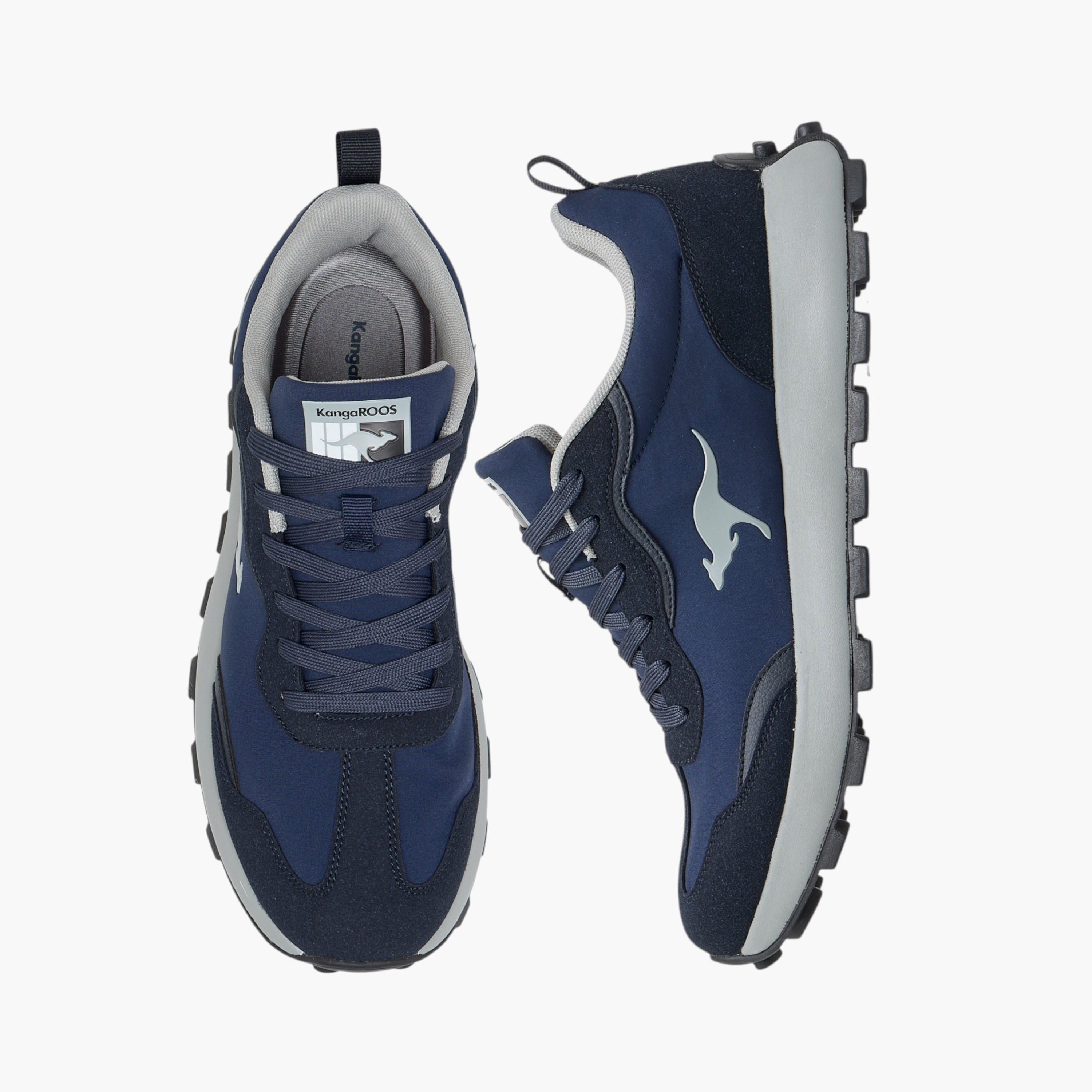 KangaROOS Men's Panelled Sneakers with Lace-Up Closure-men-shoes-sneakers-image-1