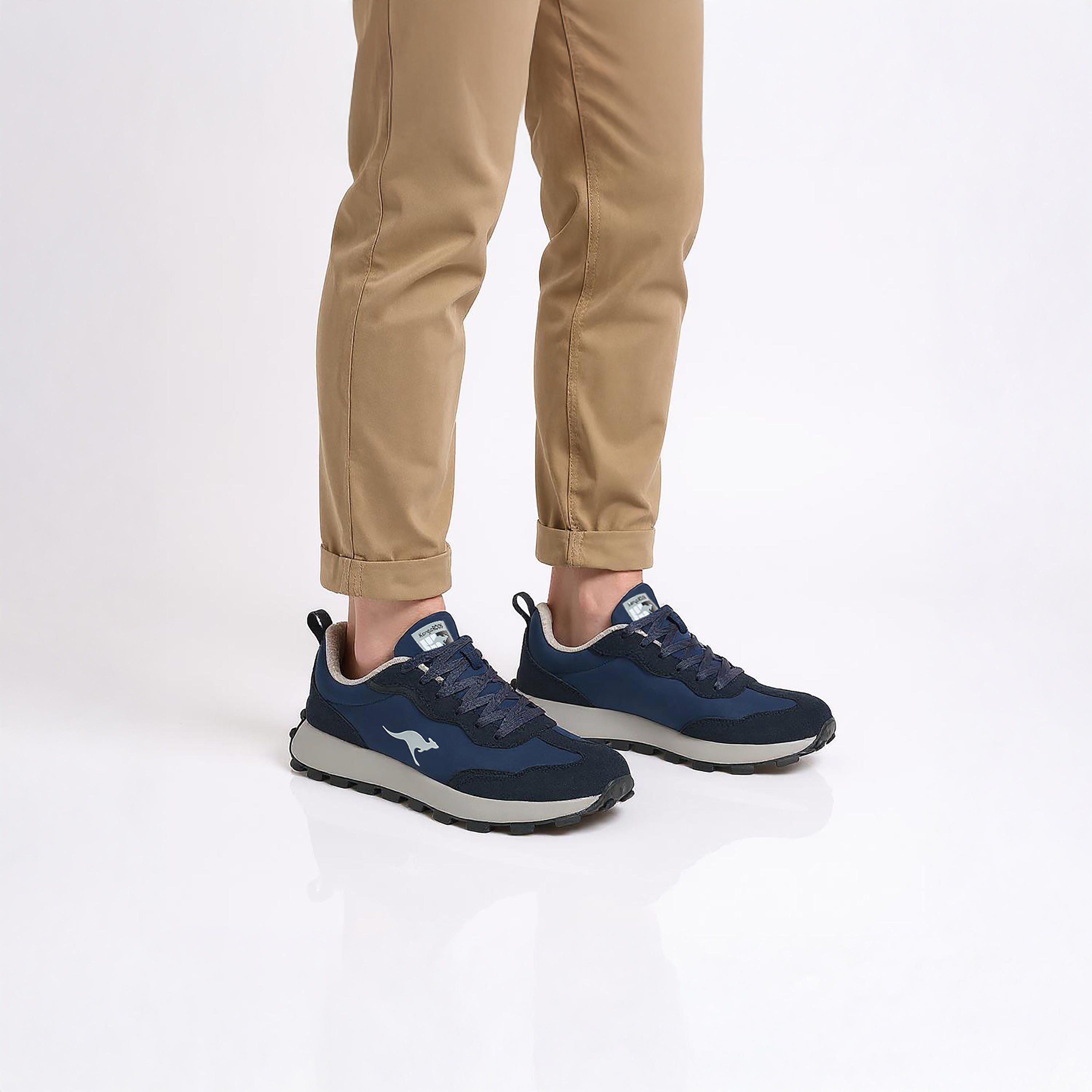 KangaROOS Men's Panelled Sneakers with Lace-Up Closure-men-shoes-sneakers-image-3