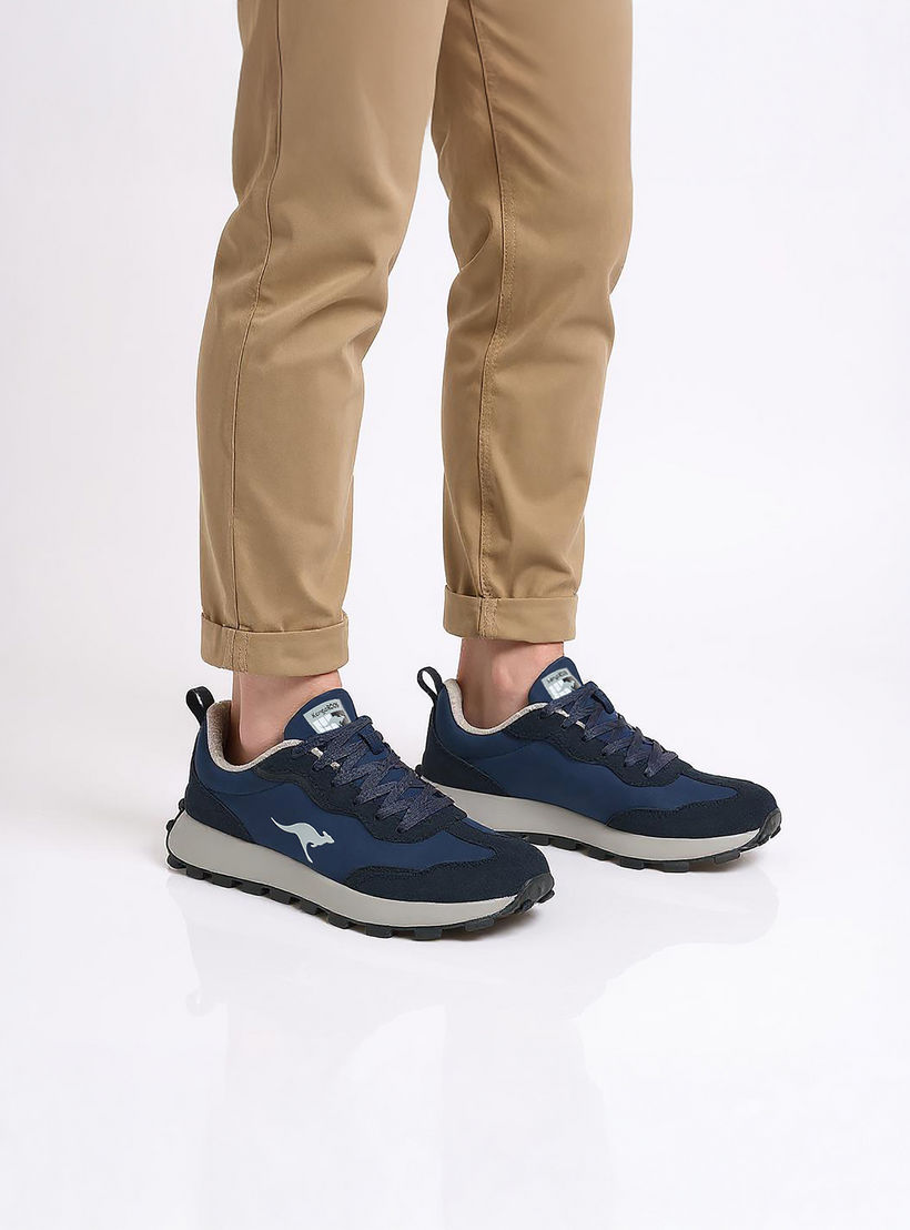 KangaROOS Men's Panelled Sneakers with Lace-Up Closure-men-shoes-sneakers-image-3