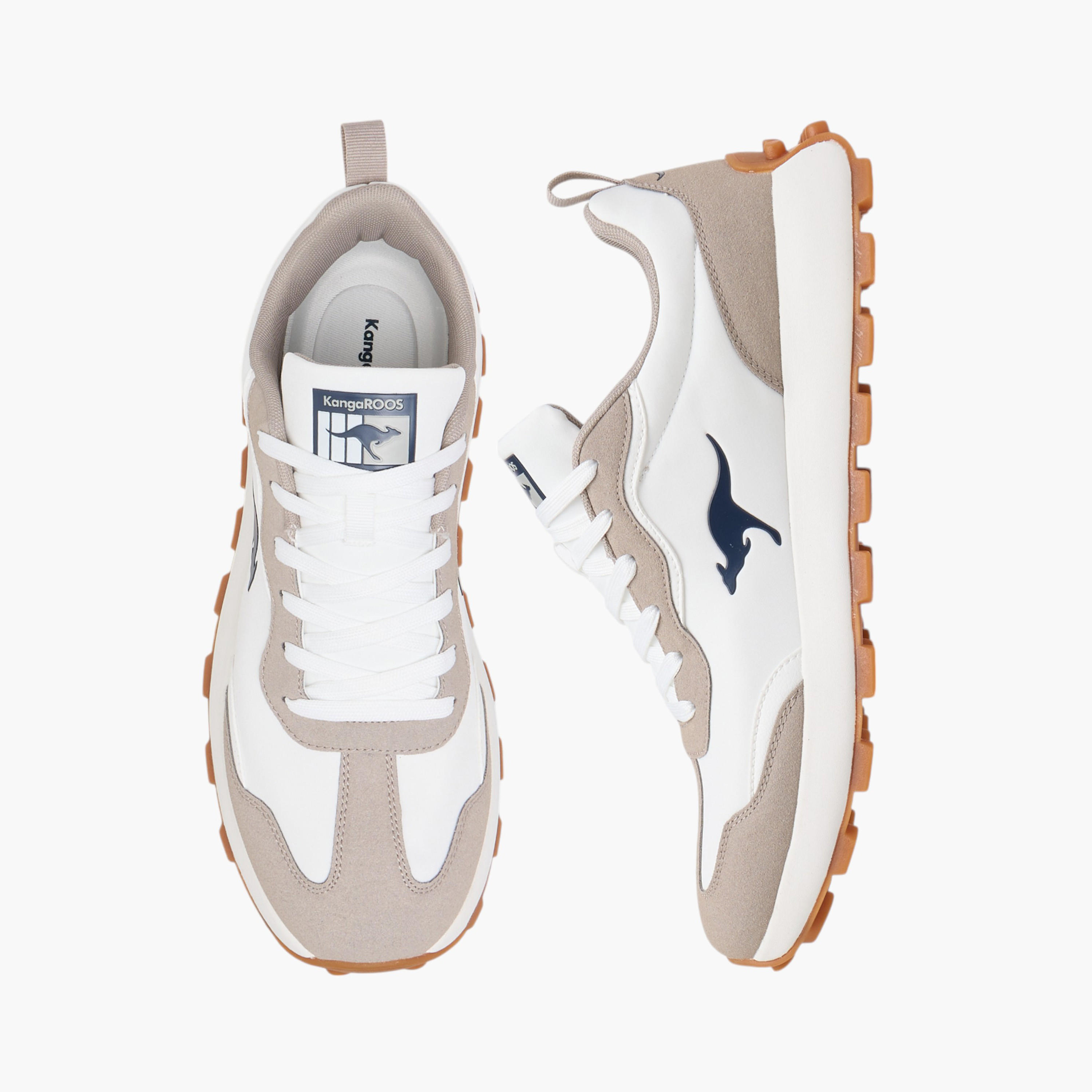 KangaROOS Men's Panelled Sneakers with Lace-Up Closure-men-shoes-sneakers-image-1