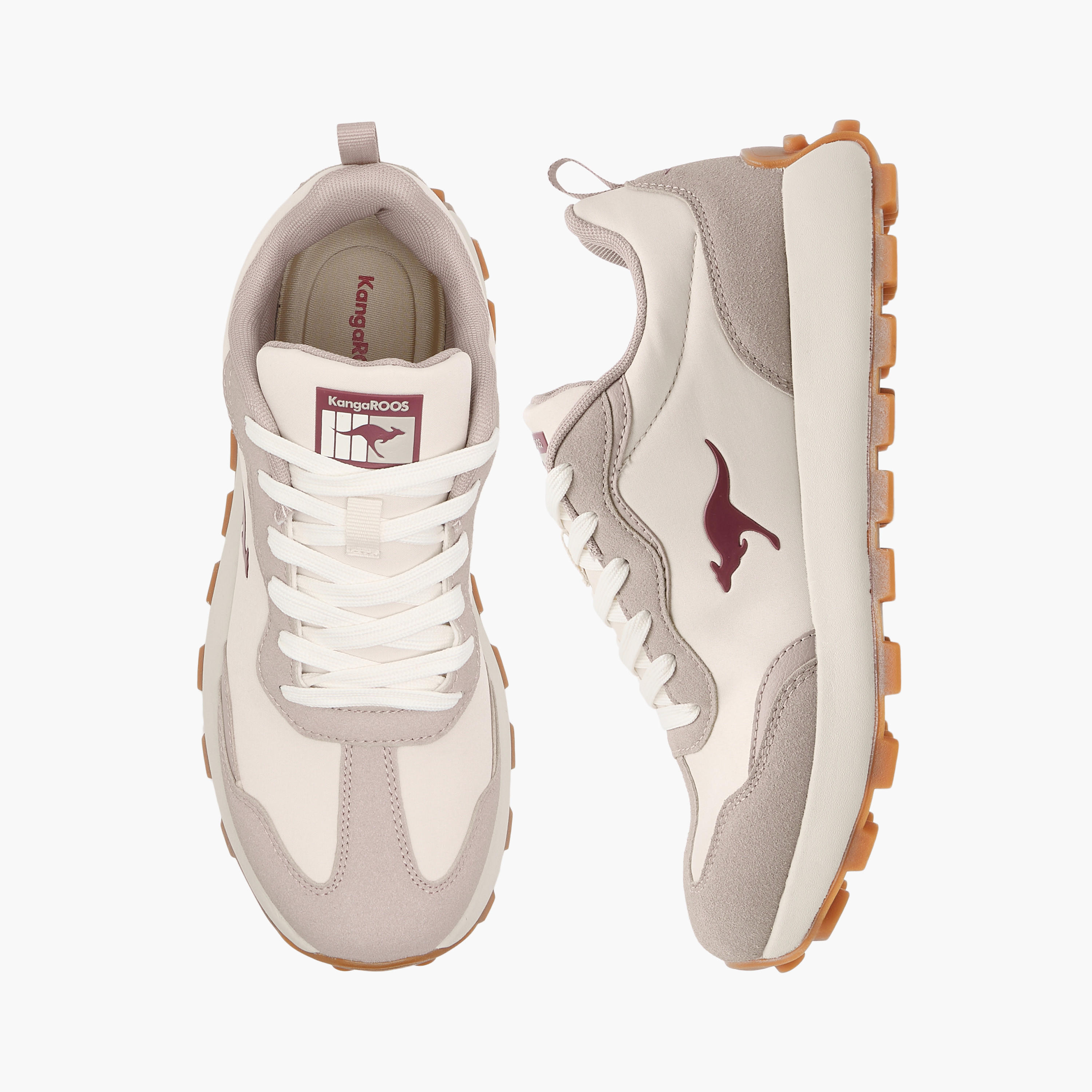 حذاء رياضي نسائي بألواح ورباط من كانجارووس-women-shoes-sneakers-image-1