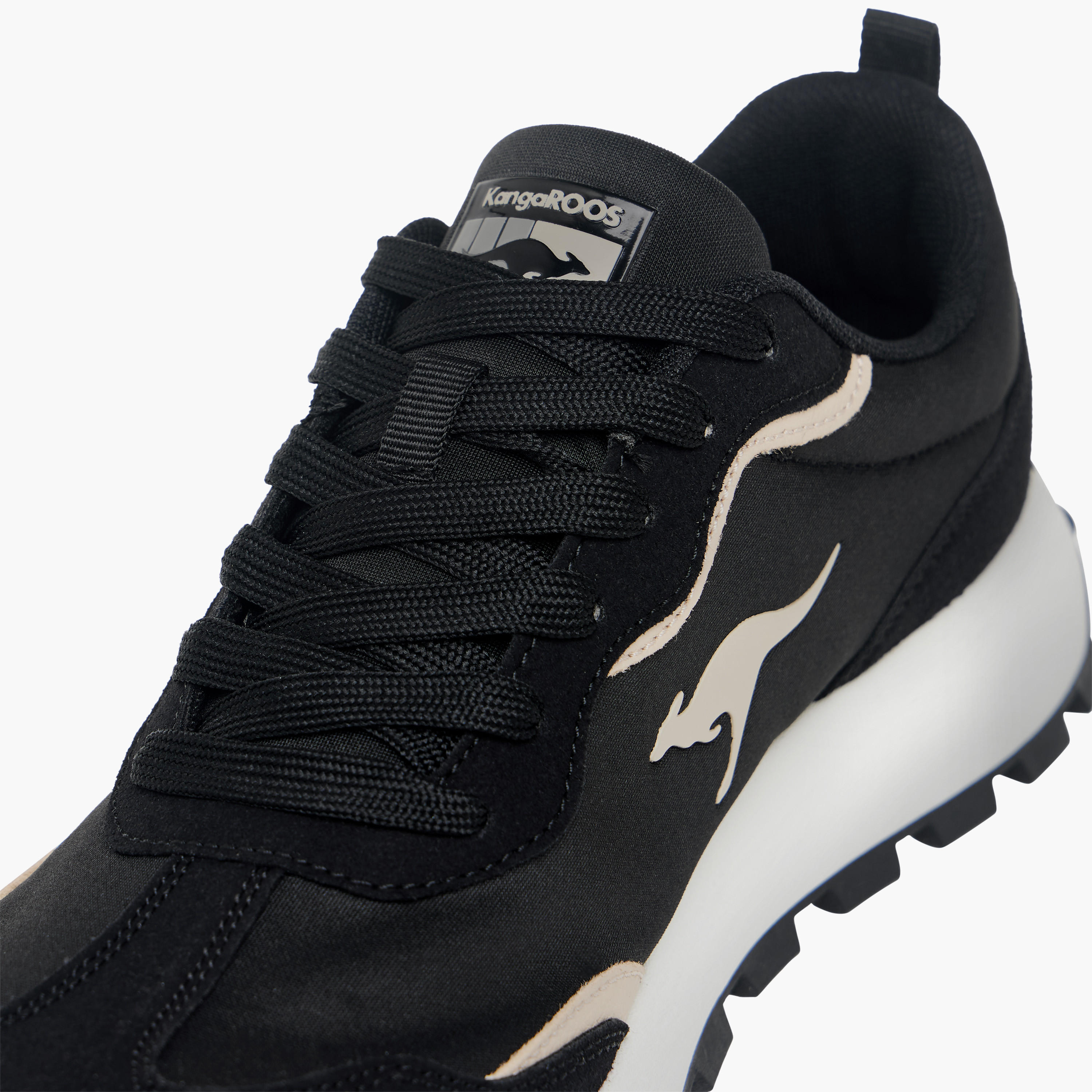 KangaROOS Women's Logo Embossed Sports Shoes with Lace-Up Closure-women-shoes-sneakers-image-4