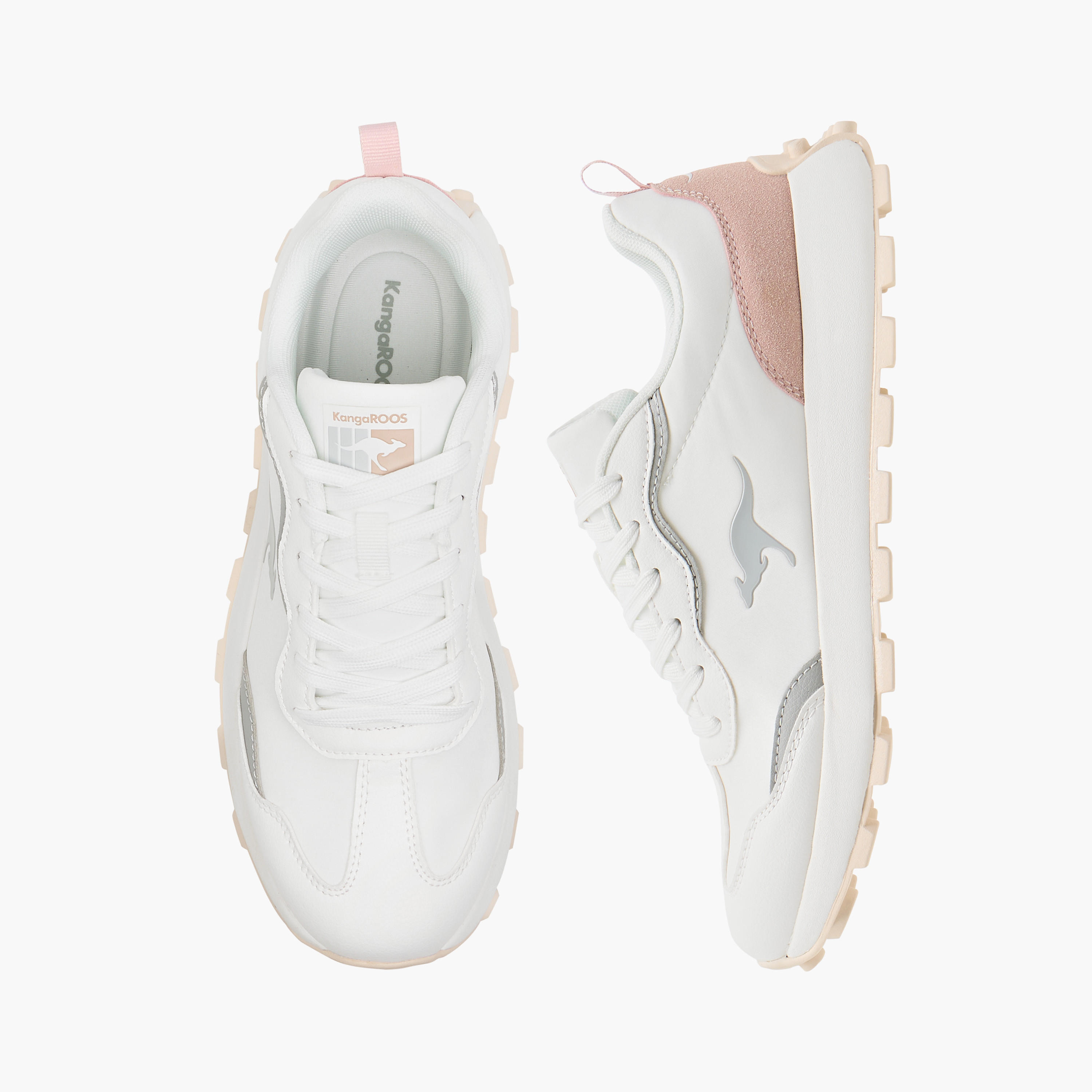KangaROOS Women's Panelled Lace-Up Sports Shoes-women-shoes-sneakers-image-1