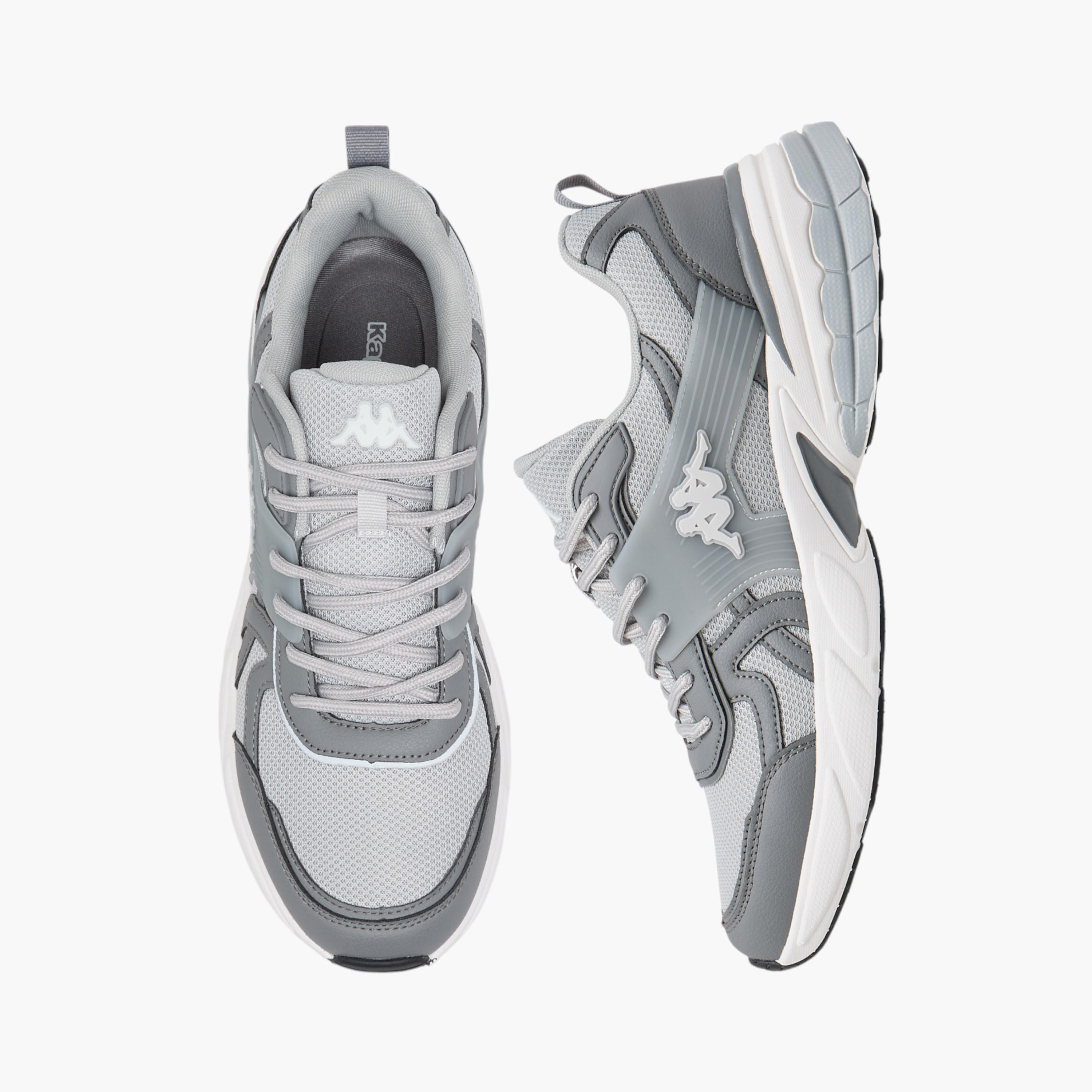Kappa Men's Logo Detail Sports Shoes with Lace-Up Closure-sports-men-shoes-image-1