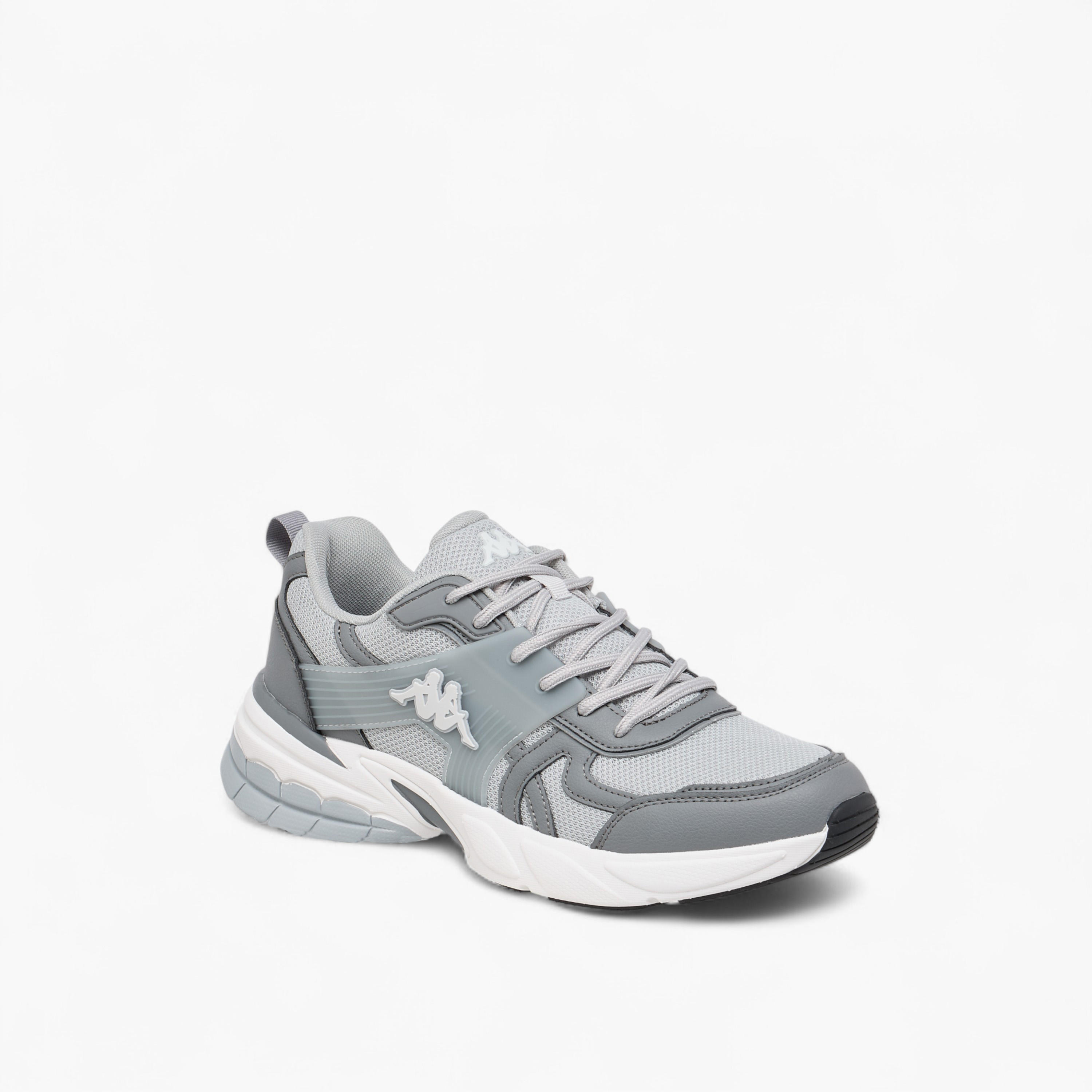 Kappa Men's Logo Detail Sports Shoes with Lace-Up Closure-sports-men-shoes-image-3