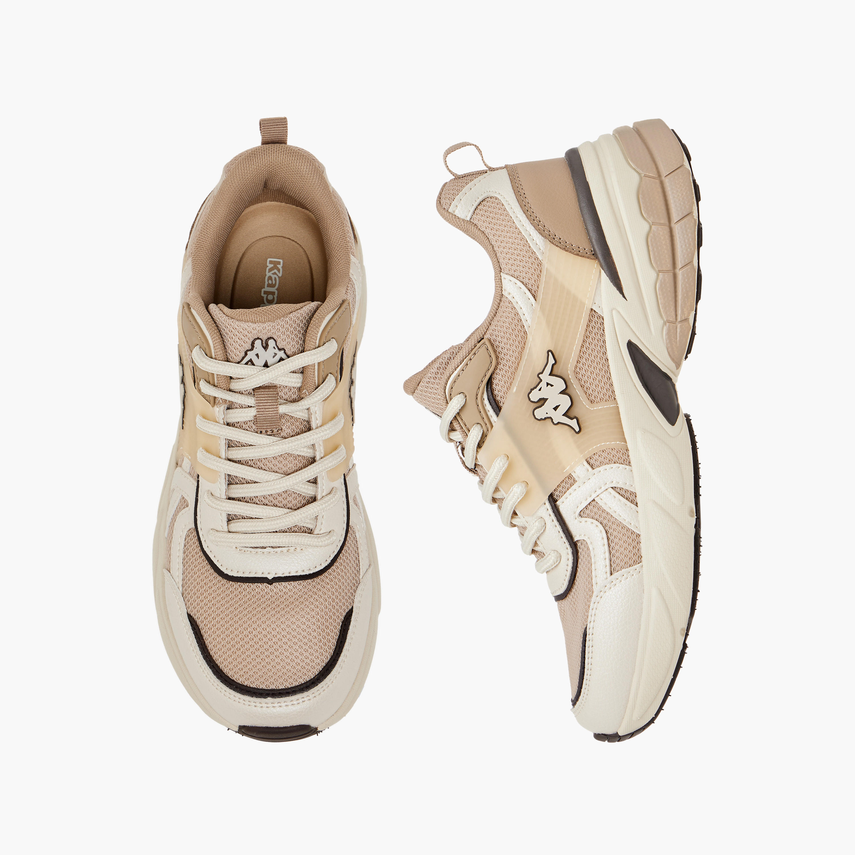 Kappa Women's Panelled Lace-Up Sports Shoes with Pull Tabs-women-shoes-sneakers-image-1
