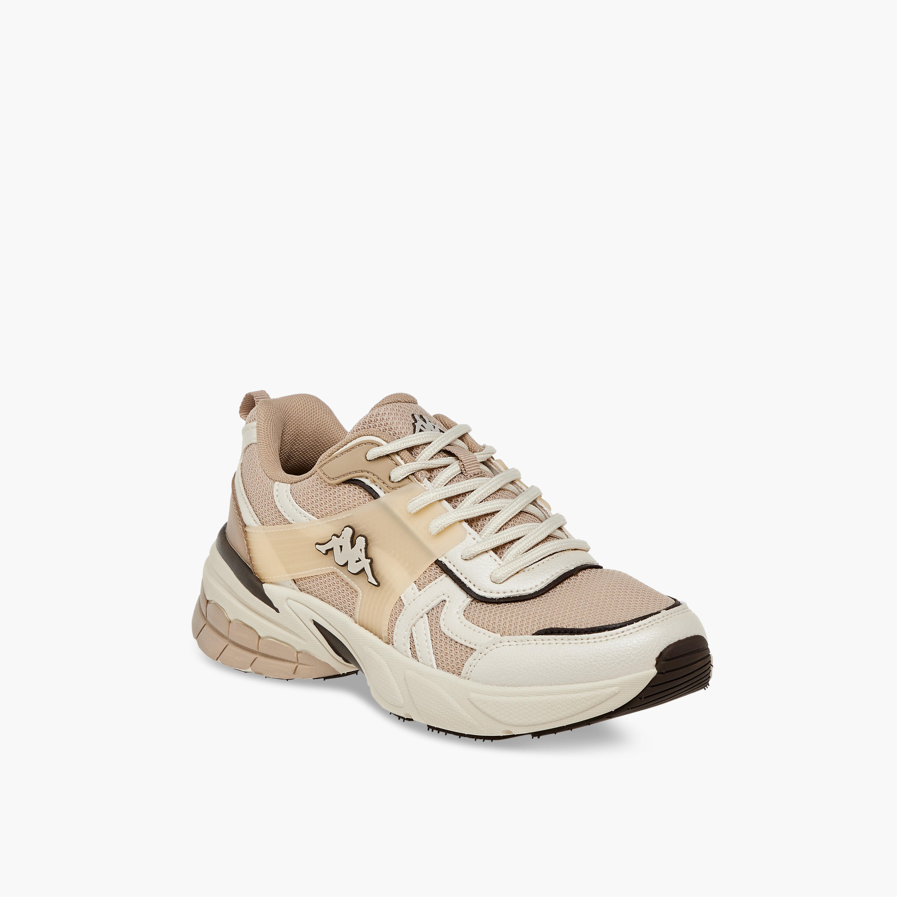 Kappa Women's Panelled Lace-Up Sports Shoes with Pull Tabs-women-shoes-sneakers-image-2