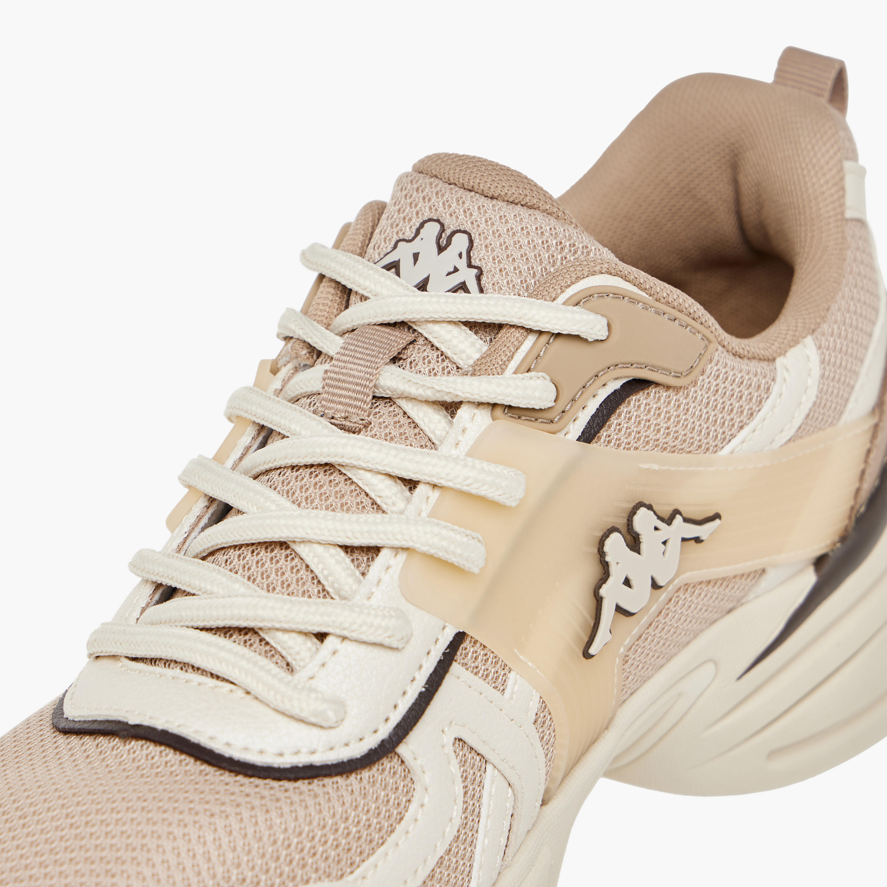 Kappa Women's Panelled Lace-Up Sports Shoes with Pull Tabs-women-shoes-sneakers-image-4