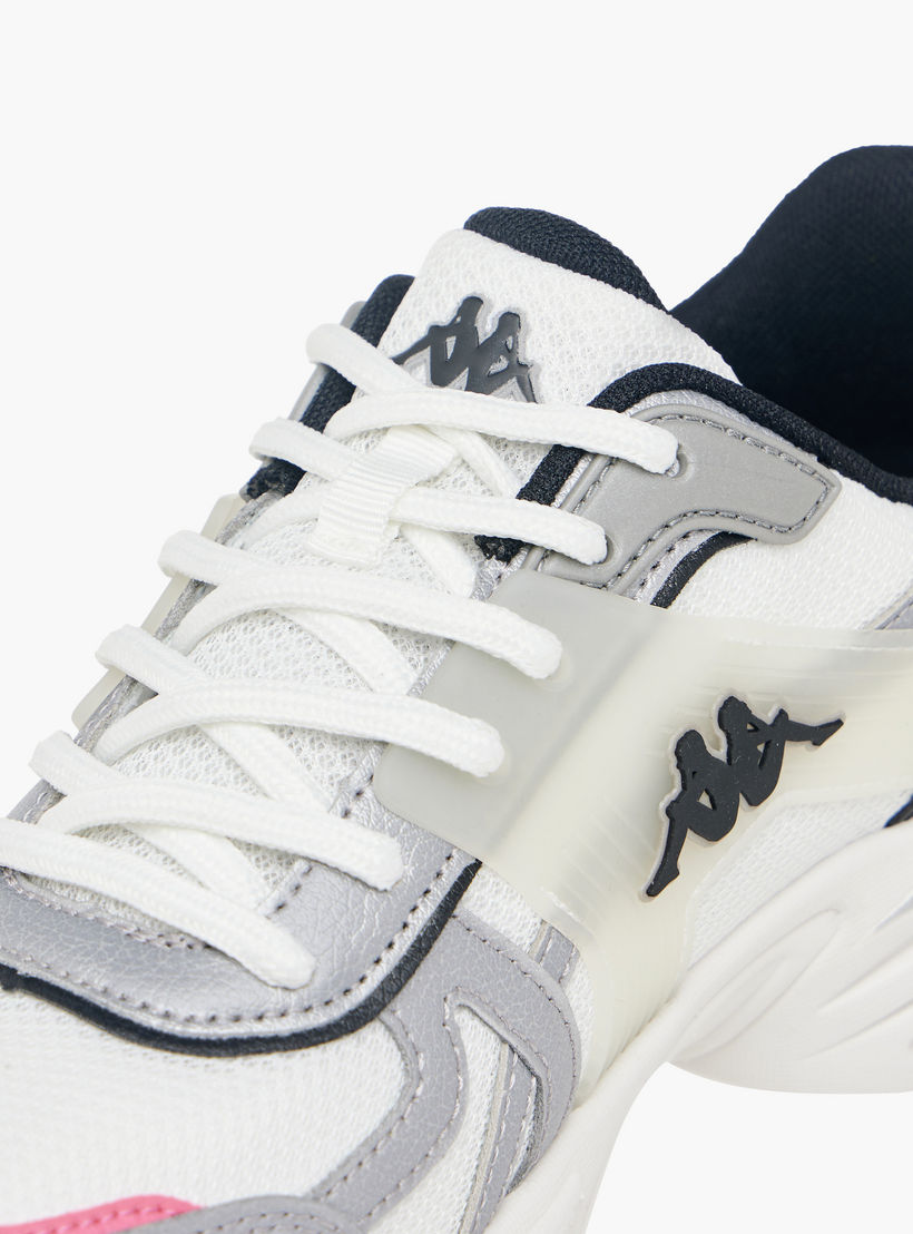 Kappa Women's Panelled Lace-Up Sports Shoes with Pull Tabs-women-shoes-sneakers-image-4