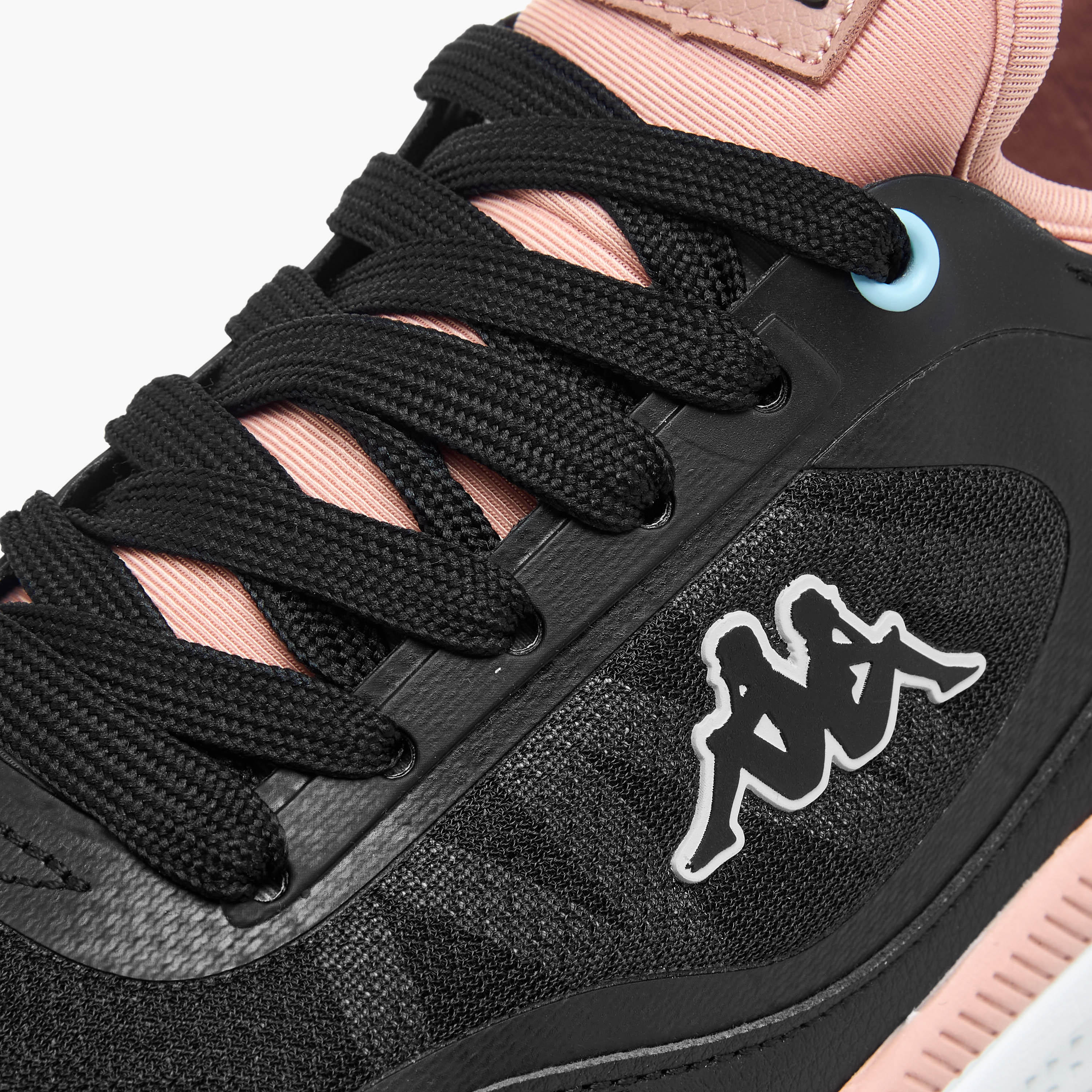 Kappa Women's Logo Print Sports Shoes with Lace-Up Closure-women-shoes-sneakers-image-4
