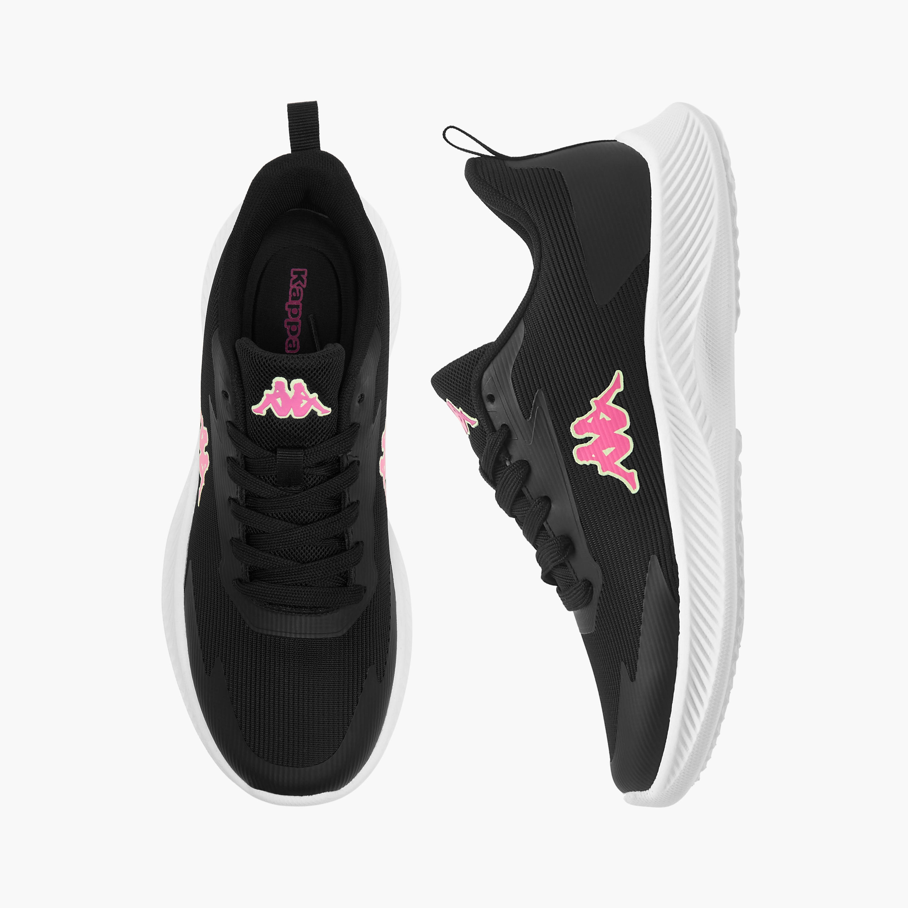 Kappa Women's Logo Detail Sports Shoes with Lace-Up Closure-women-shoes-sneakers-image-1