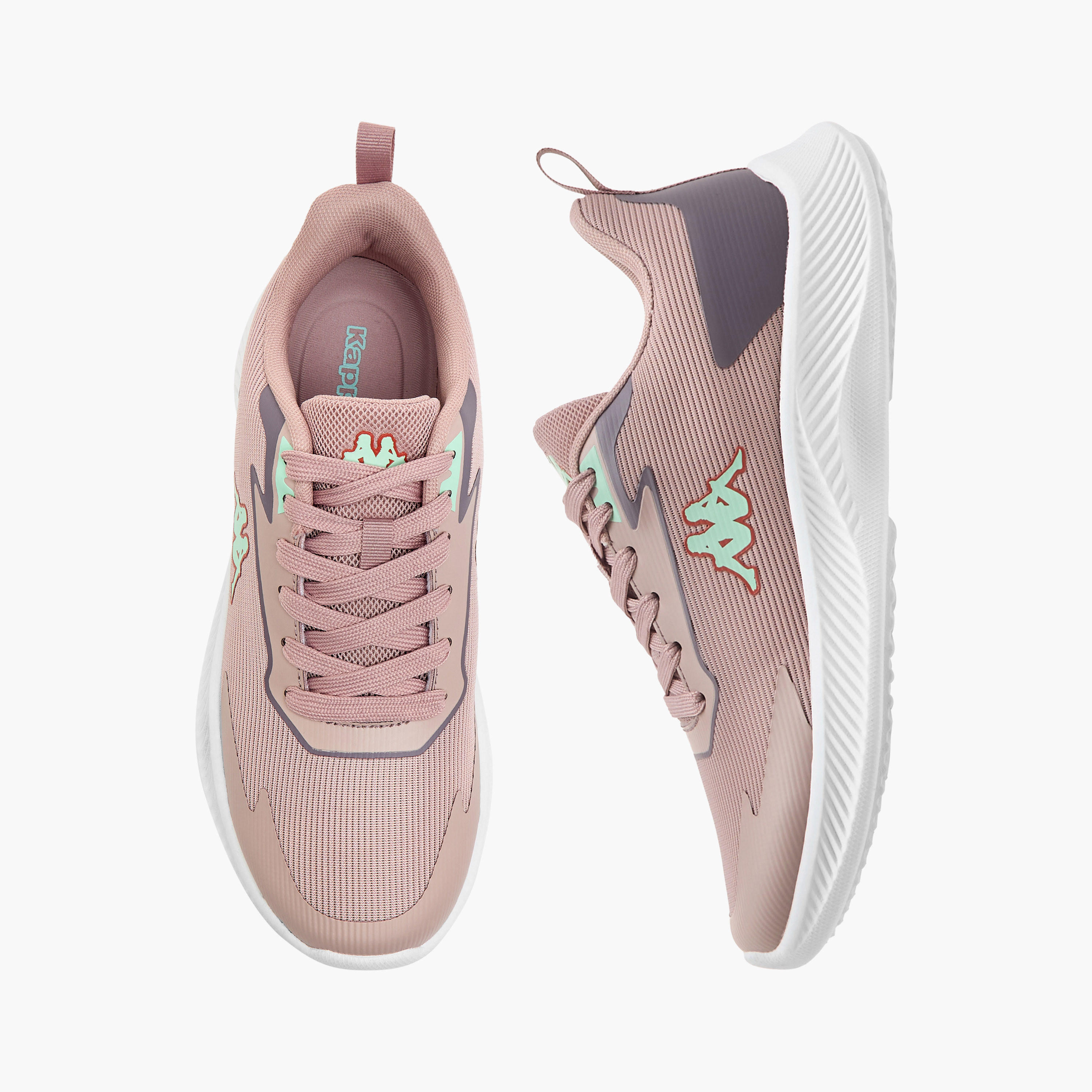 Kappa Women's Logo Detail Sports Shoes with Lace-Up Closure-women-shoes-sneakers-image-1
