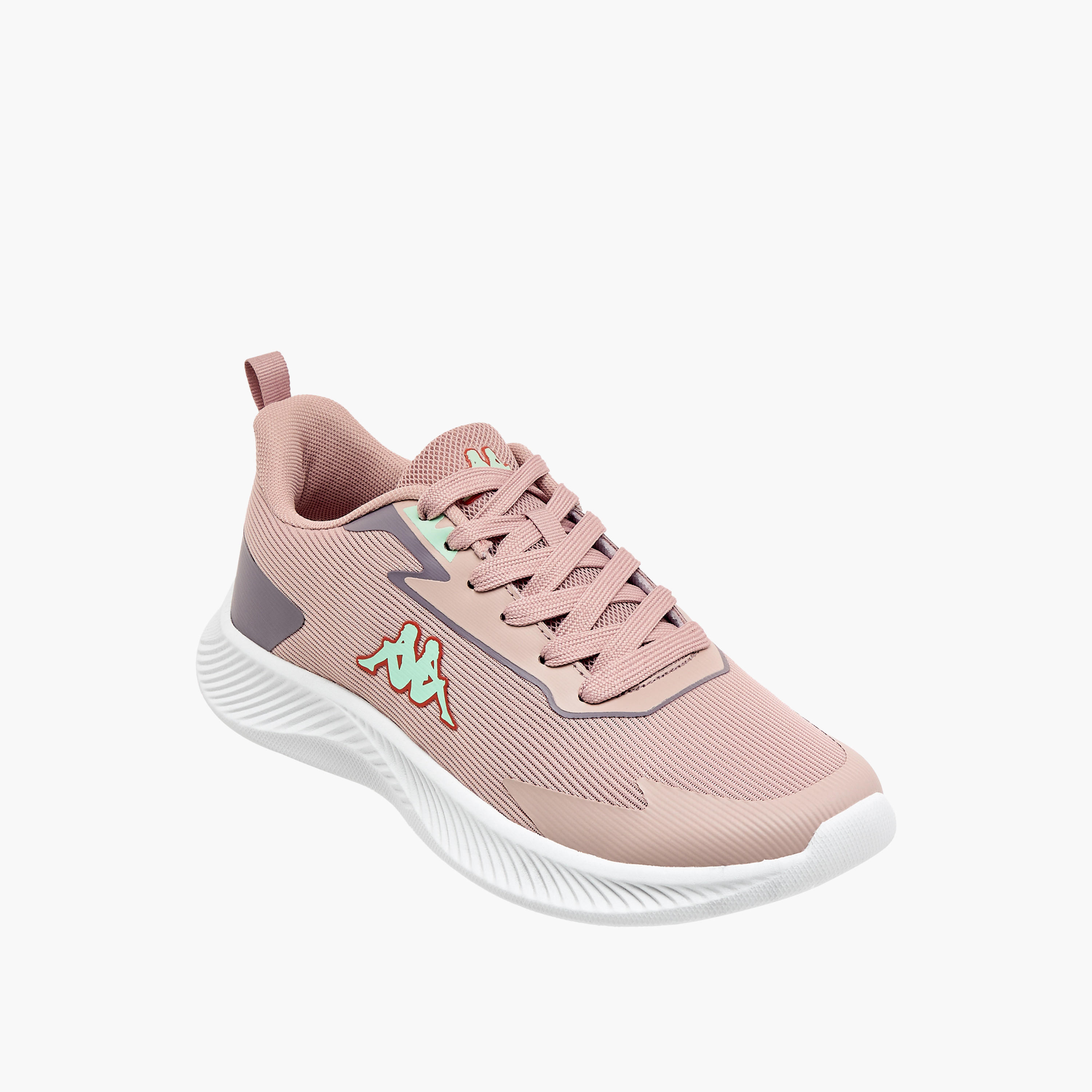 Kappa Women's Logo Detail Sports Shoes with Lace-Up Closure-women-shoes-sneakers-image-2