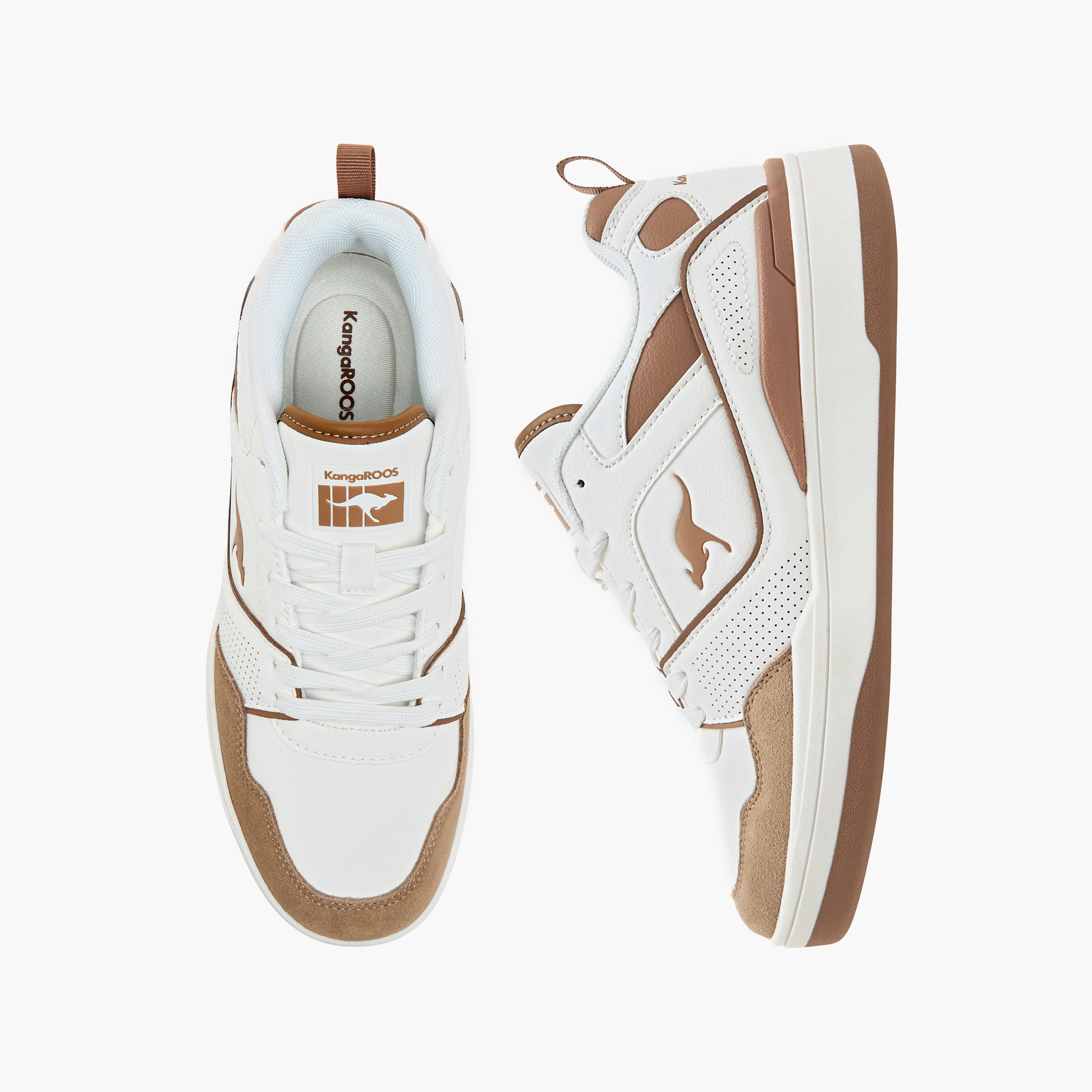 KangaROOS Women's Panelled Lace-Up Sneakers-women-shoes-sneakers-image-1