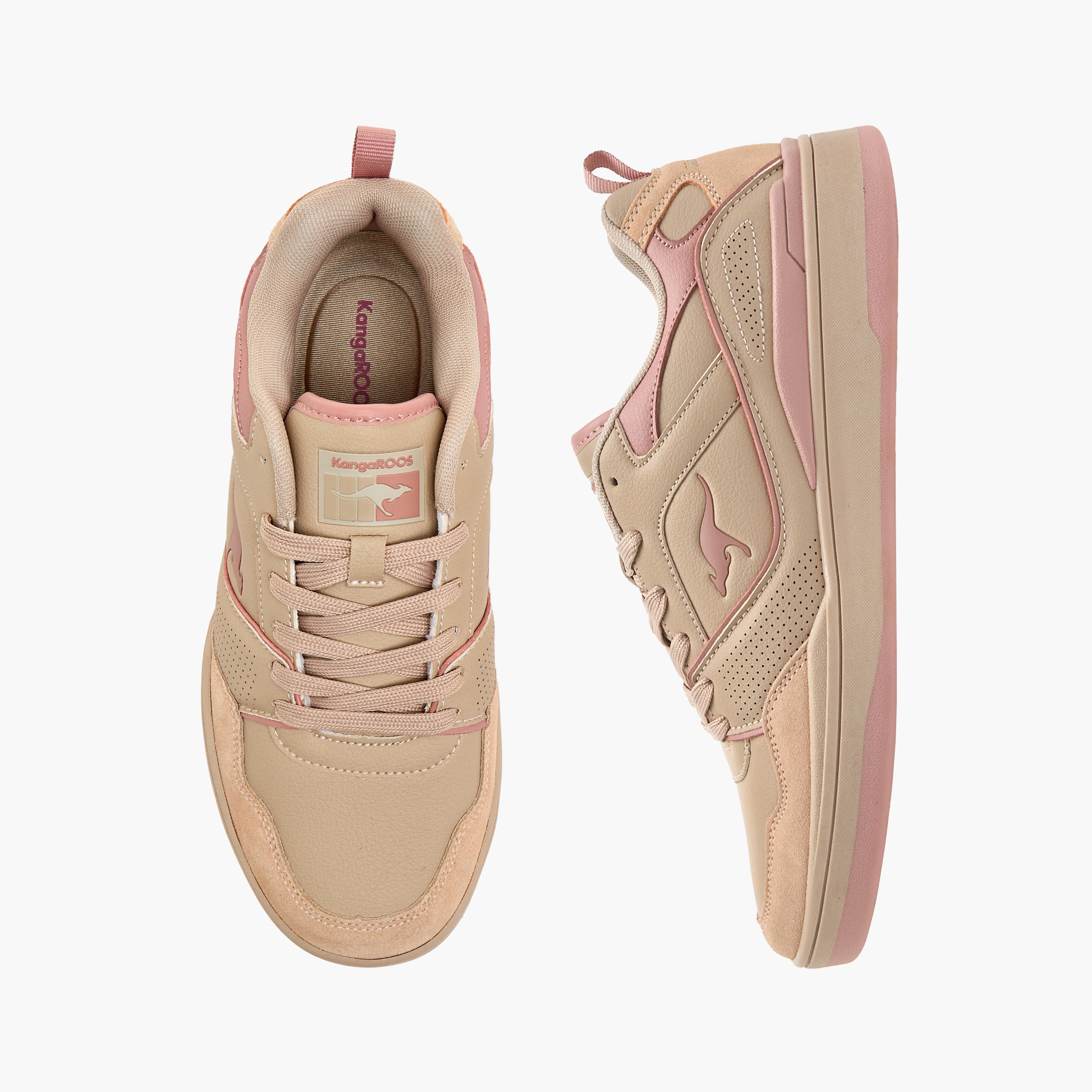 KangaROOS Women's Panelled Lace-Up Sneakers-women-shoes-sneakers-image-1
