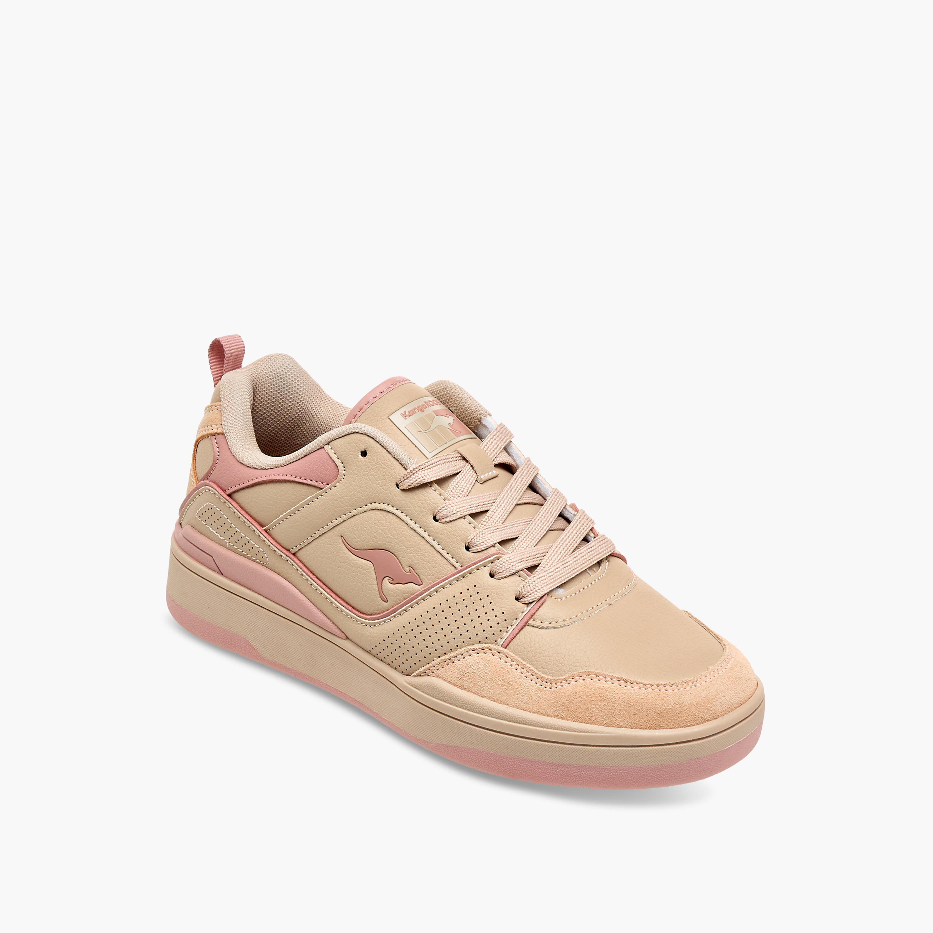 KangaROOS Women's Panelled Lace-Up Sneakers-women-shoes-sneakers-image-2