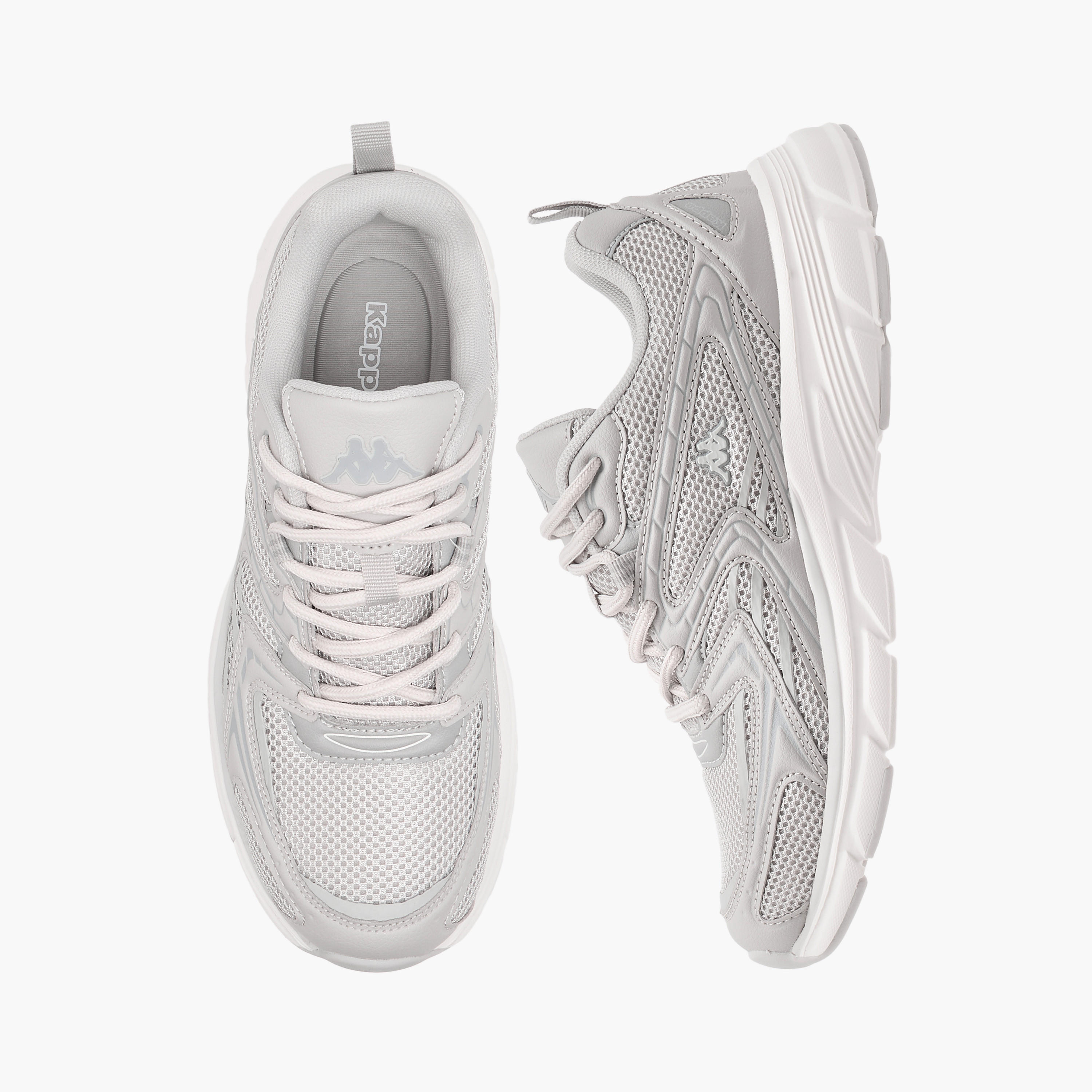 Kappa Women's Textured Sports Shoes with Lace-Up Closure-women-shoes-sports-image-1