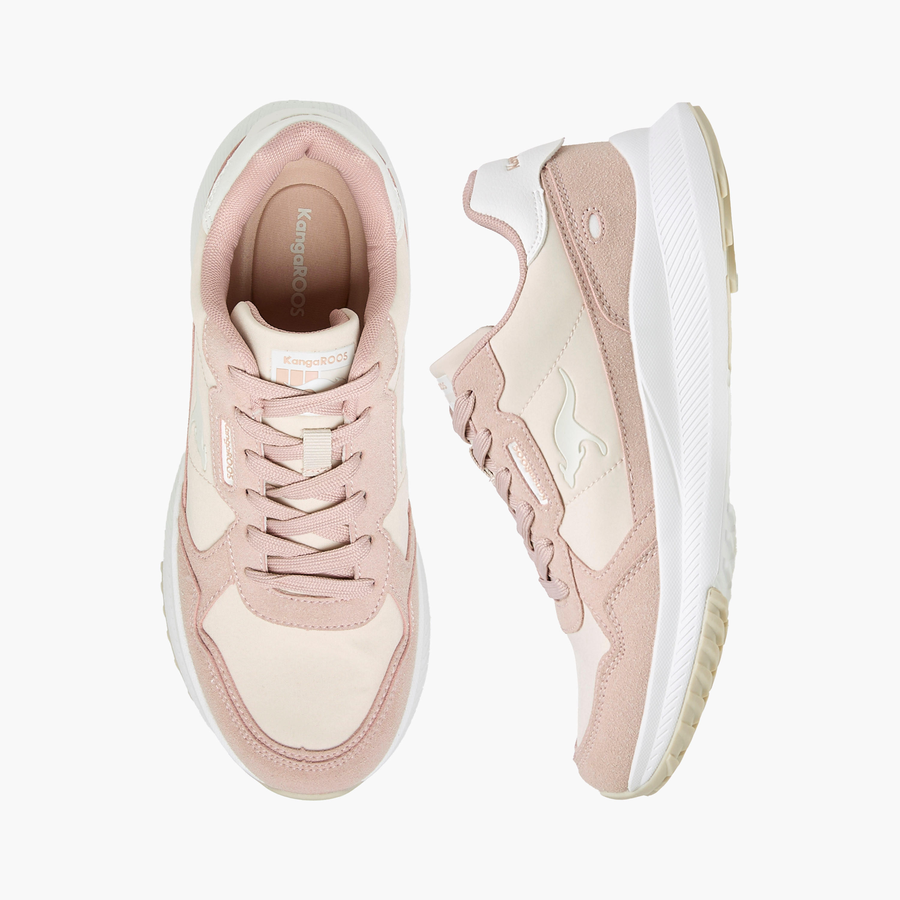 KangaROOS Women's Panelled Lace-Up Sports Shoes-women-shoes-sports-image-1
