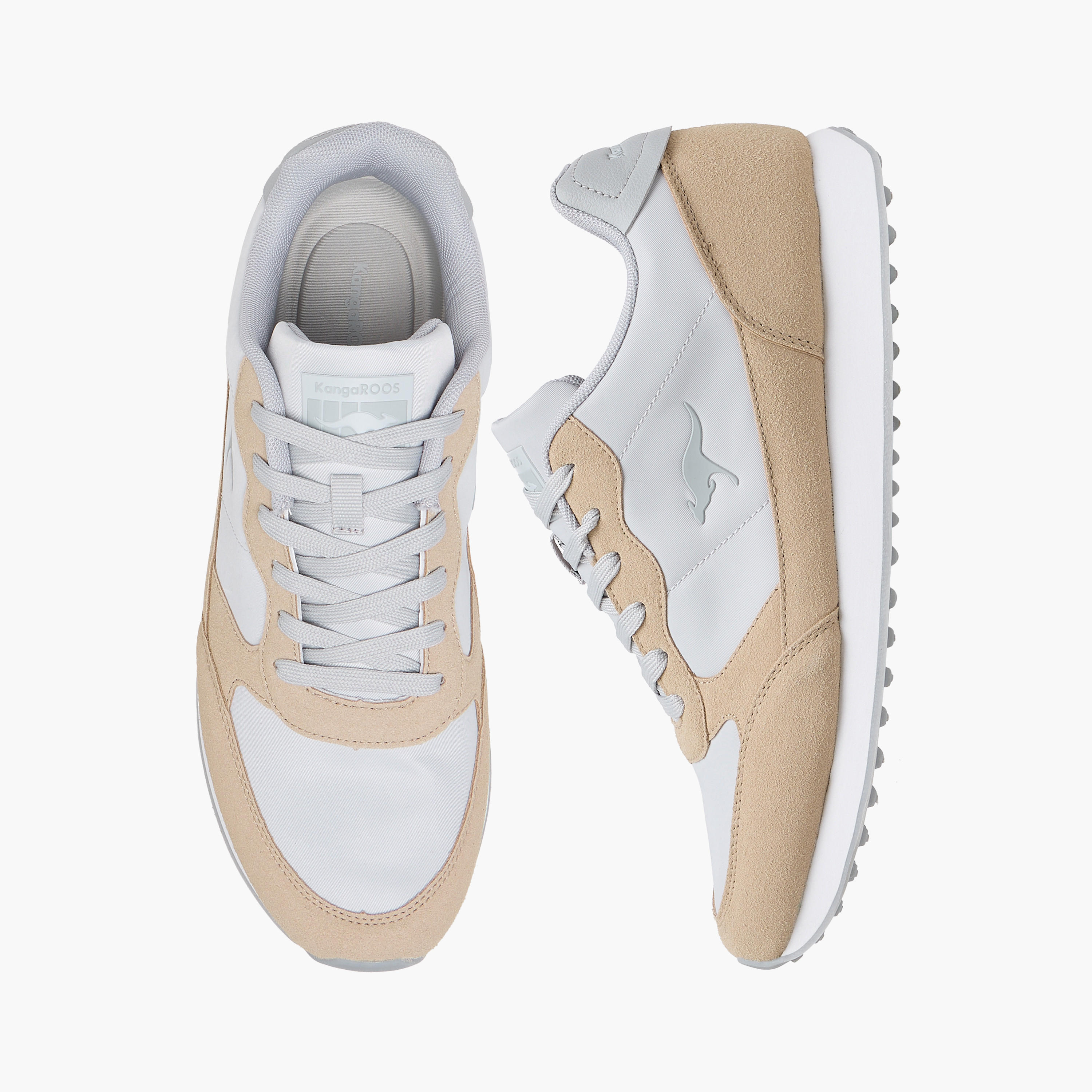 KangaROOS Men's Panelled Lace-Up Sneakers-men-shoes-sneakers-image-1