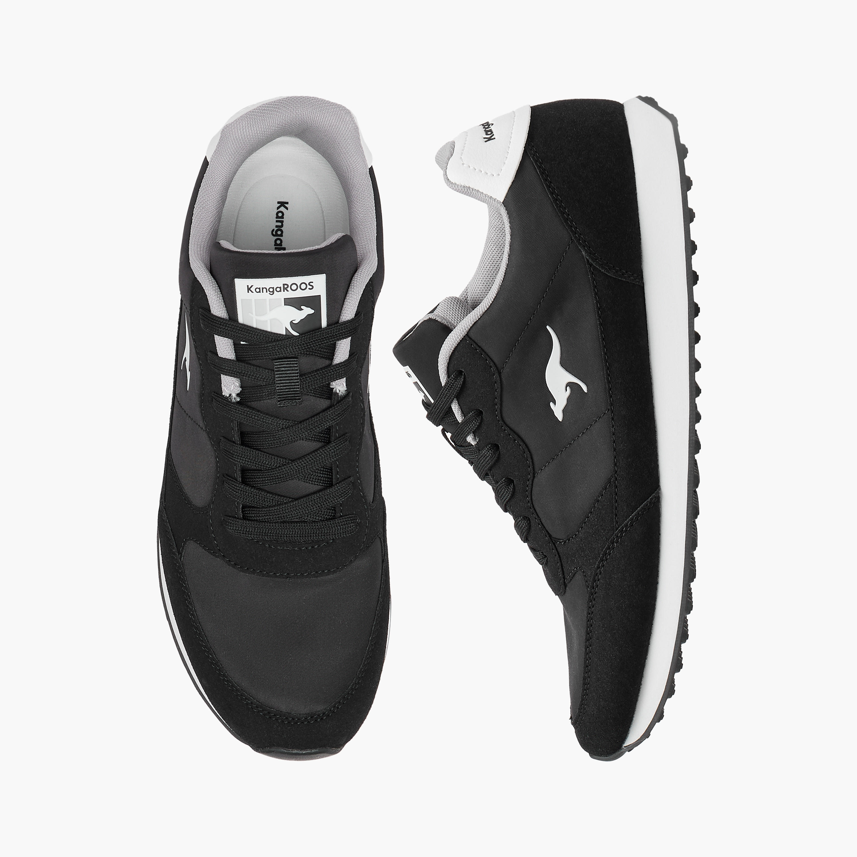 KangaROOS Men's Panelled Lace-Up Sneakers-men-shoes-sneakers-image-1