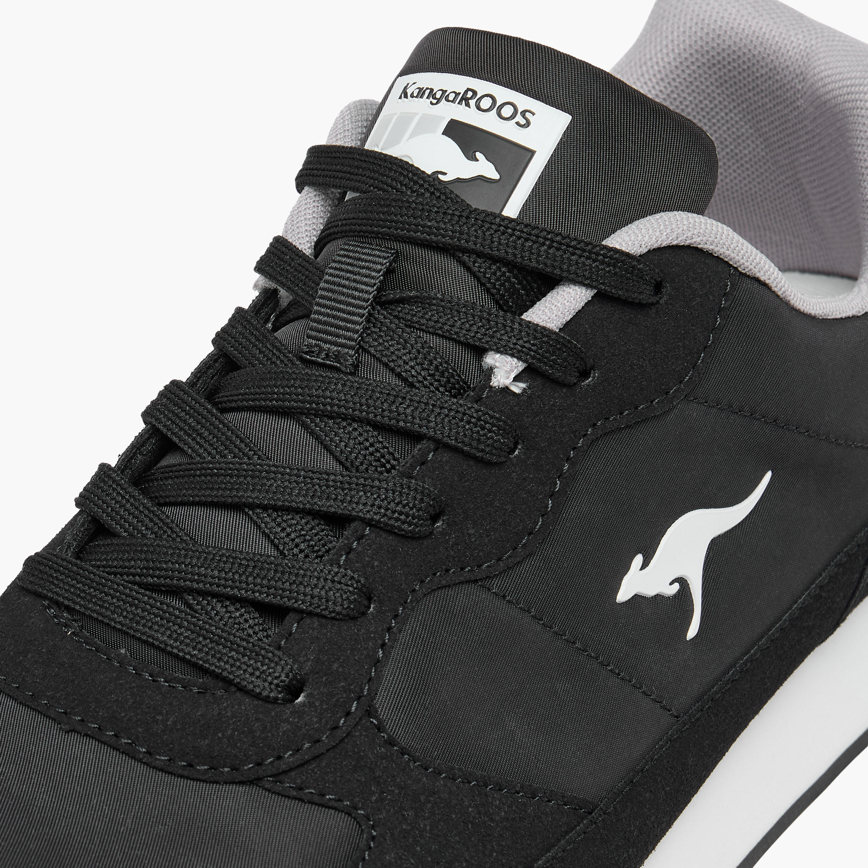 KangaROOS Men's Panelled Lace-Up Sneakers-men-shoes-sneakers-image-5