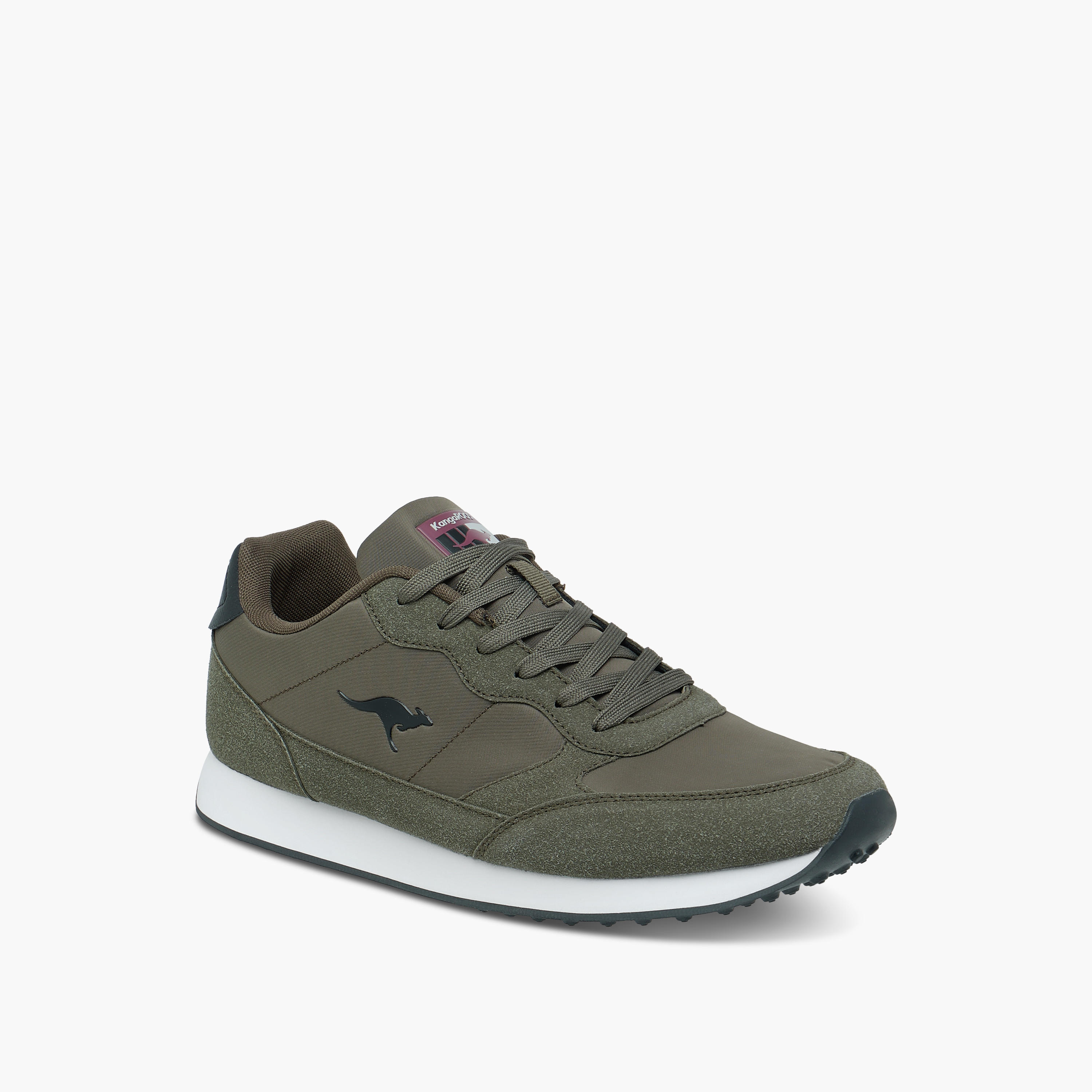 KangaROOS Men's Panelled Lace-Up Sneakers-men-shoes-sneakers-image-2