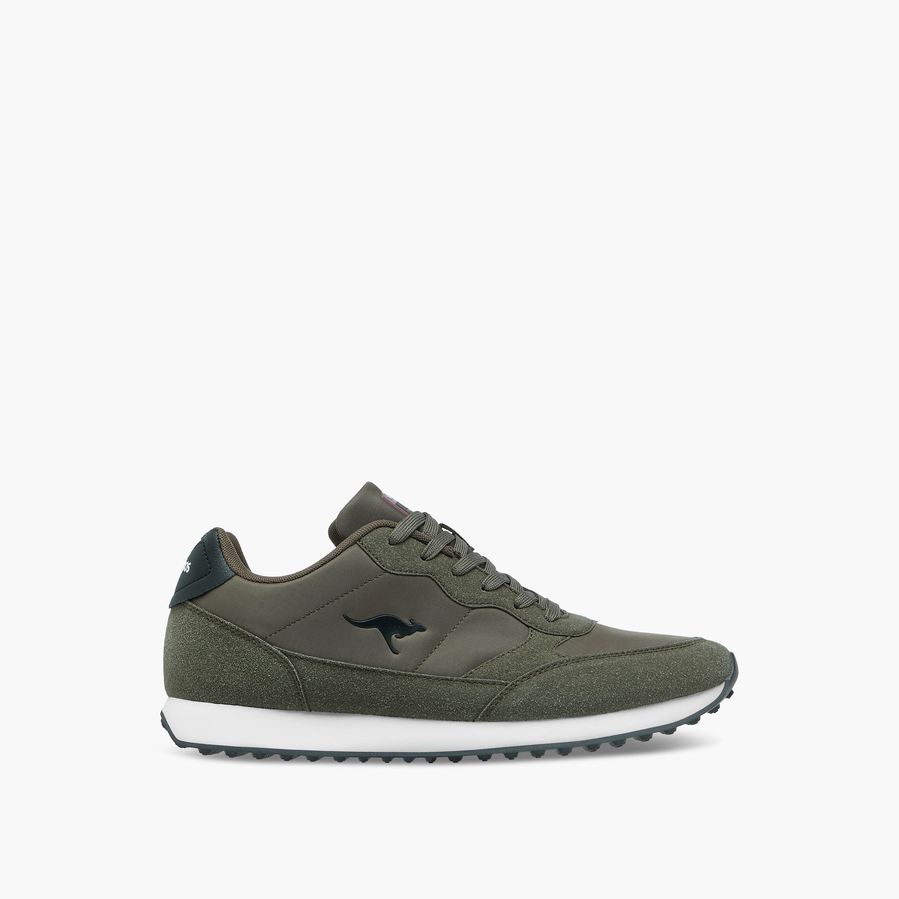 KangaROOS Men's Panelled Lace-Up Sneakers-men-shoes-sneakers-image-3