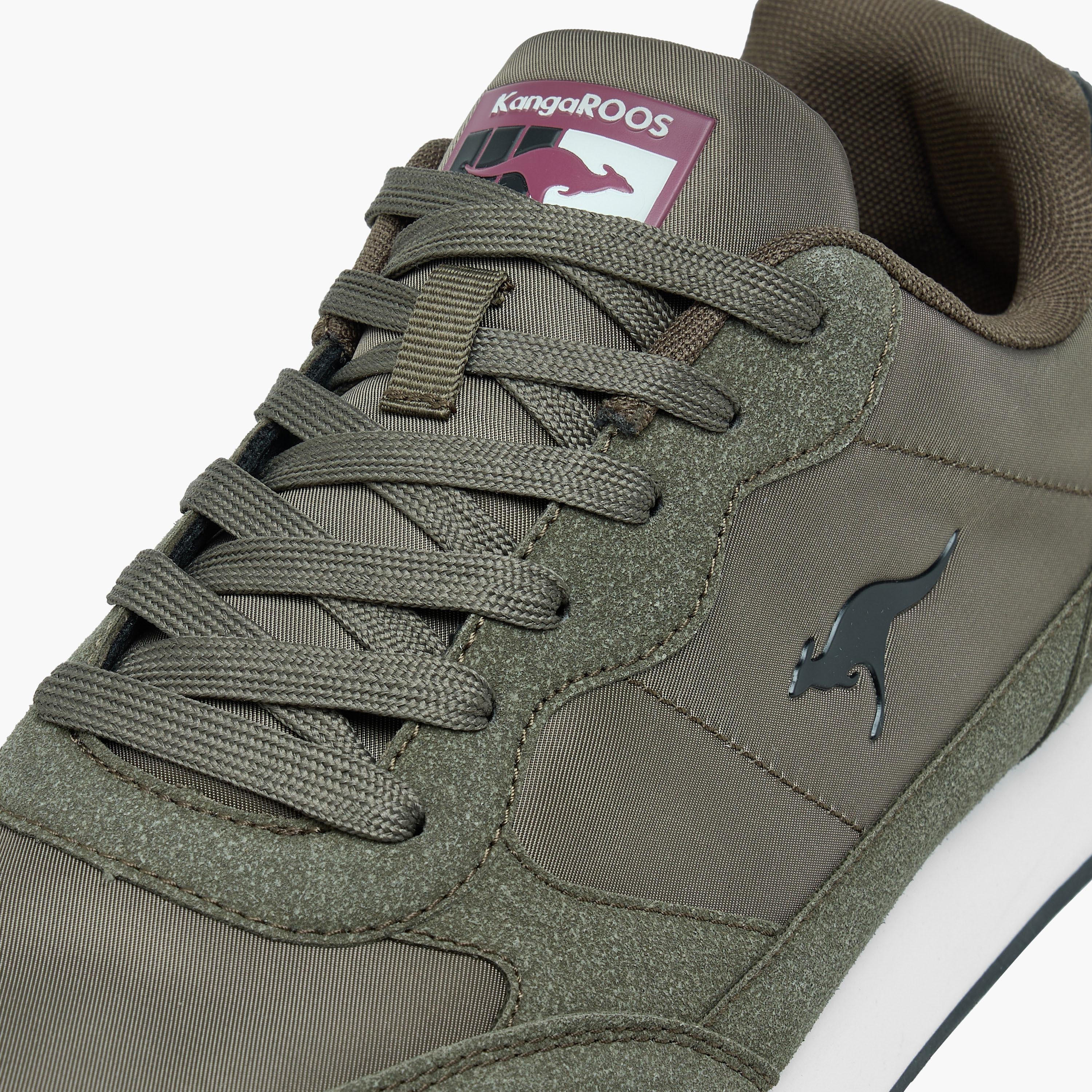 KangaROOS Men's Panelled Lace-Up Sneakers-men-shoes-sneakers-image-4