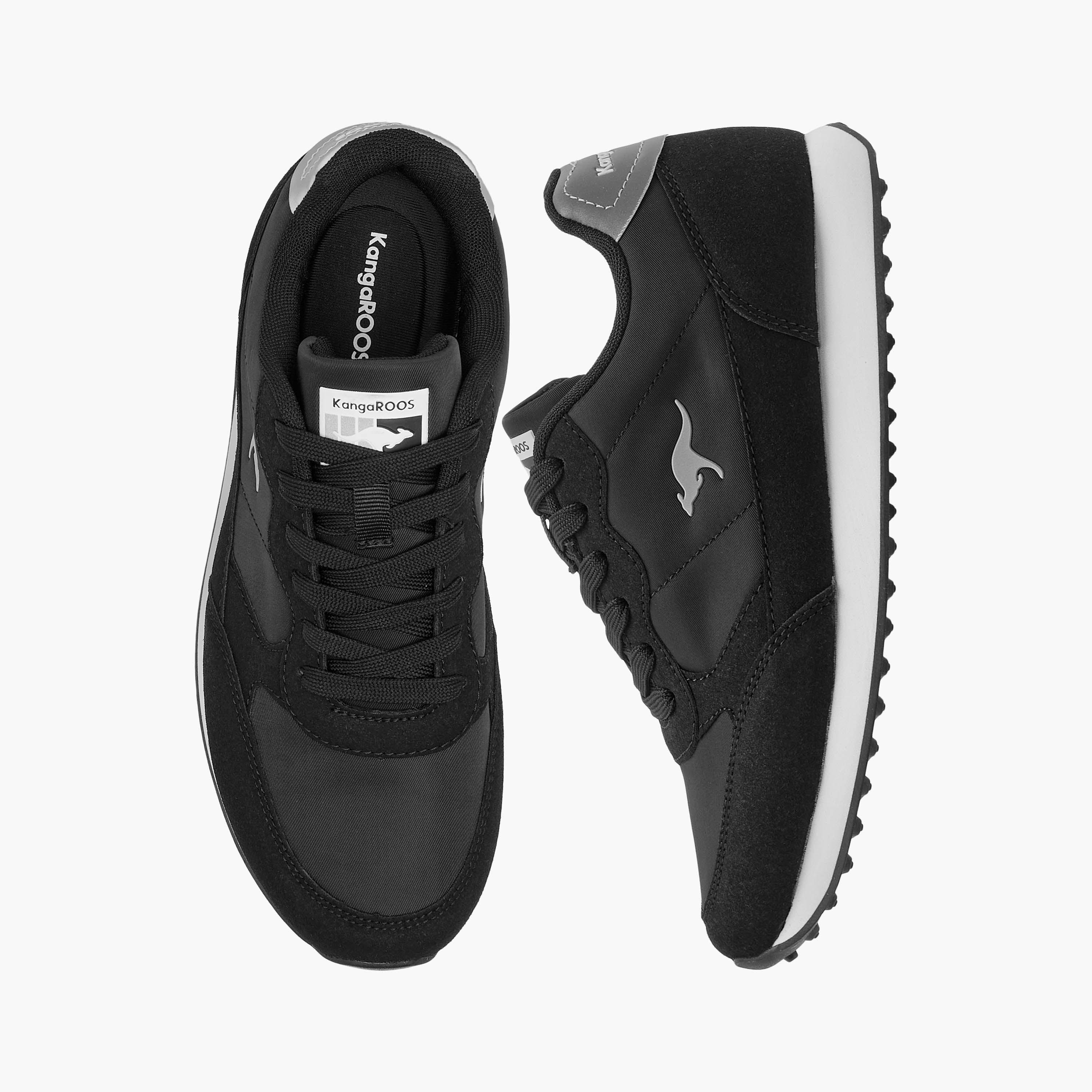 KangaROOS Women's Logo Detail Sneakers with Lace-Up Closure-women-shoes-sneakers-image-1