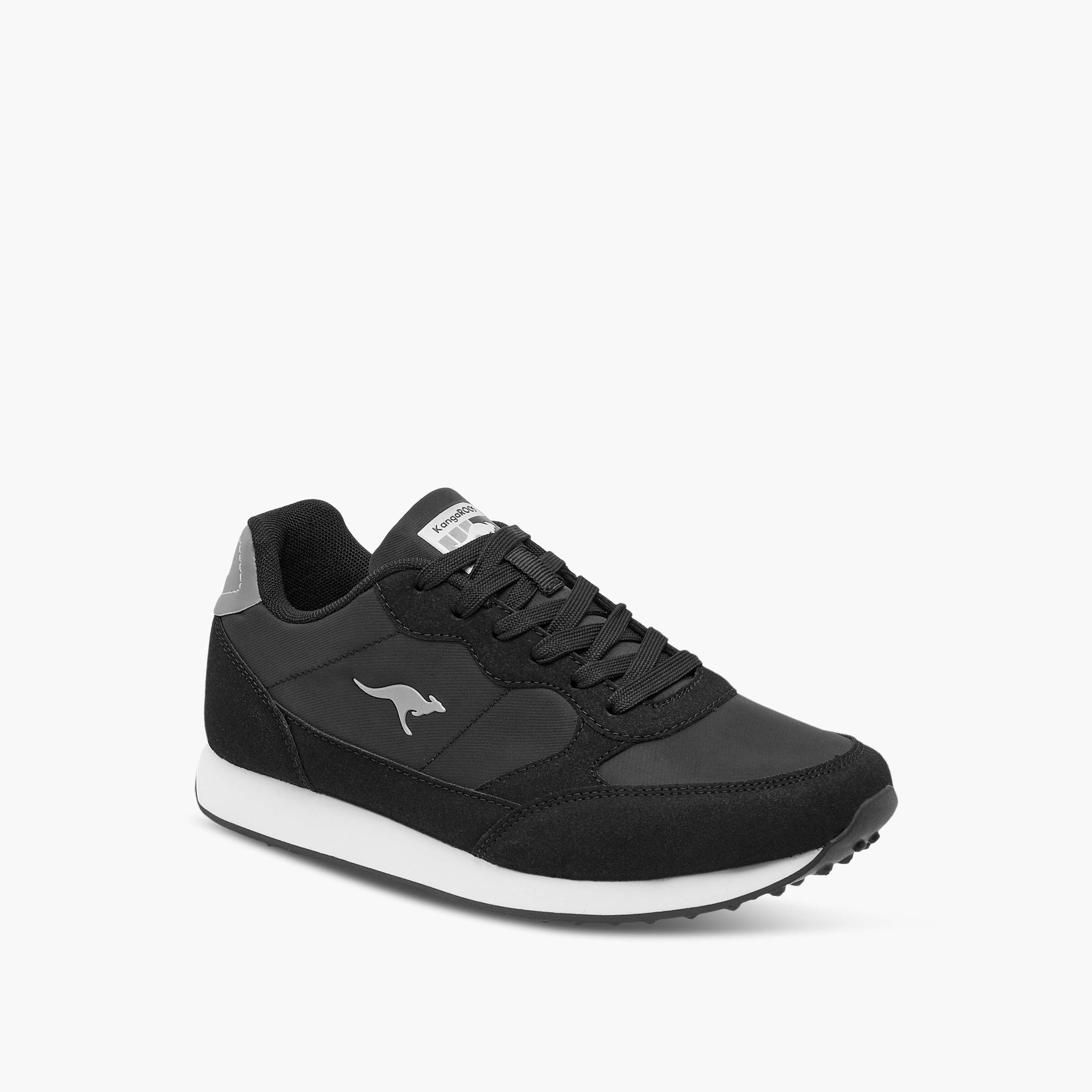 KangaROOS Women's Logo Detail Sneakers with Lace-Up Closure-women-shoes-sneakers-image-2