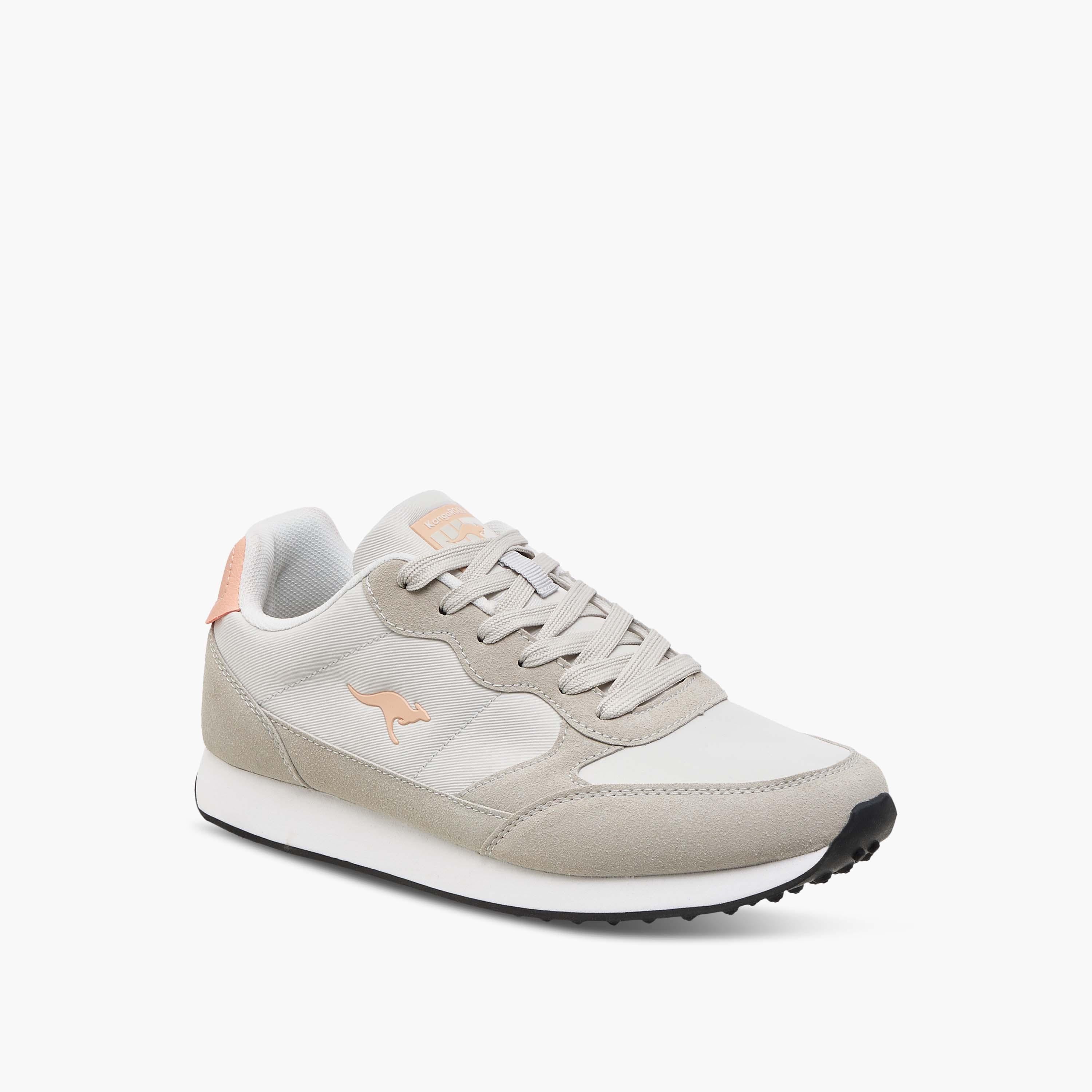 KangaROOS Women's Logo Detail Sneakers with Lace-Up Closure-women-shoes-sneakers-image-2