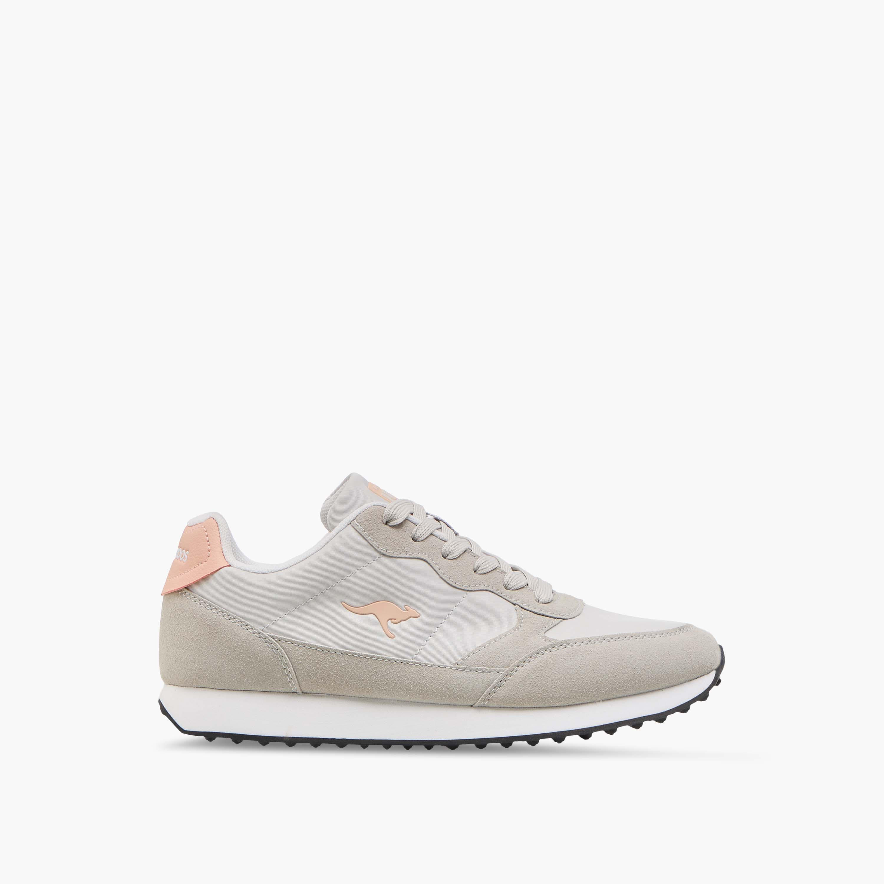 KangaROOS Women's Logo Detail Sneakers with Lace-Up Closure-women-shoes-sneakers-image-3