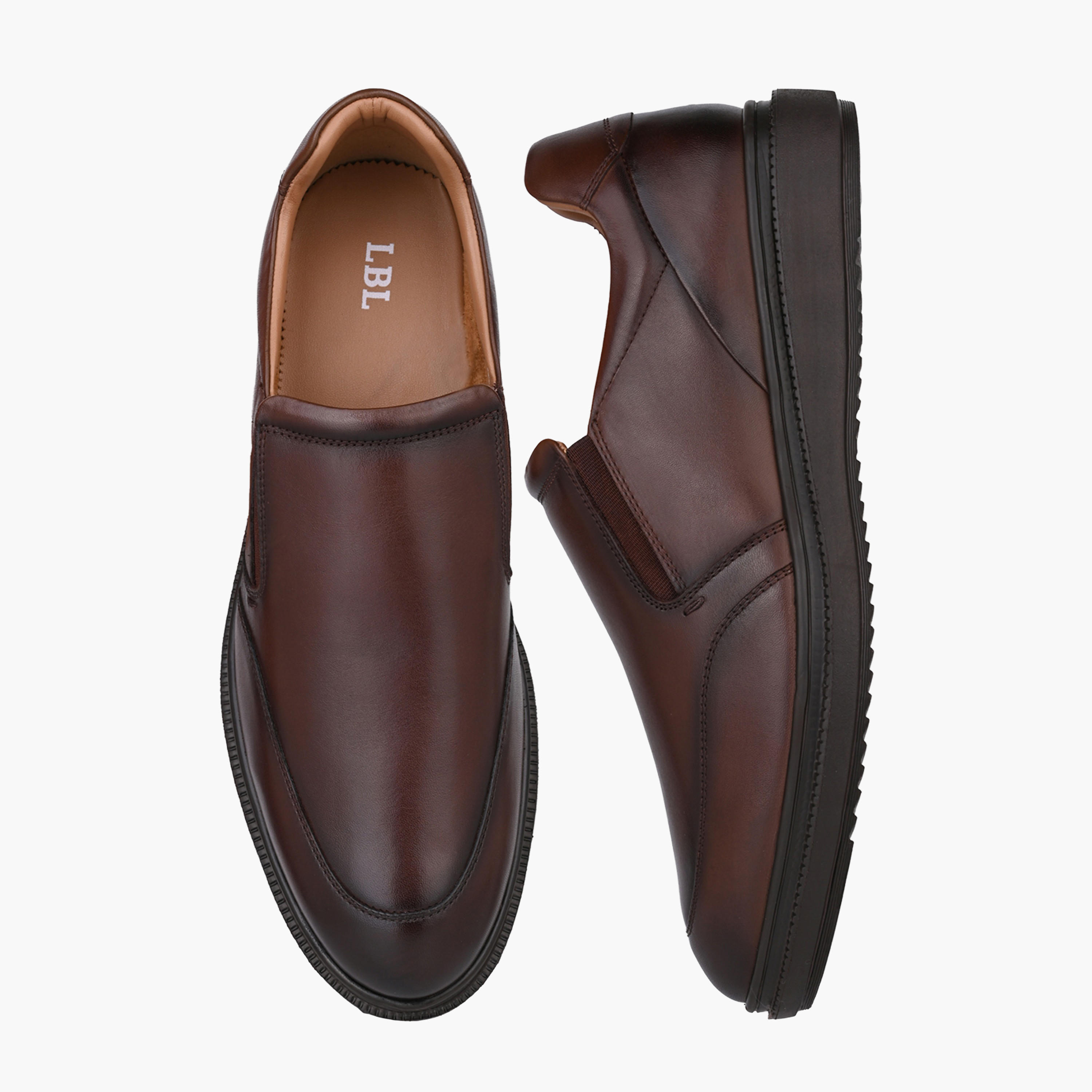 LBL by Shoexpress Men Leather Slip-On Loafers-men-shoes-formalshoes-image-1