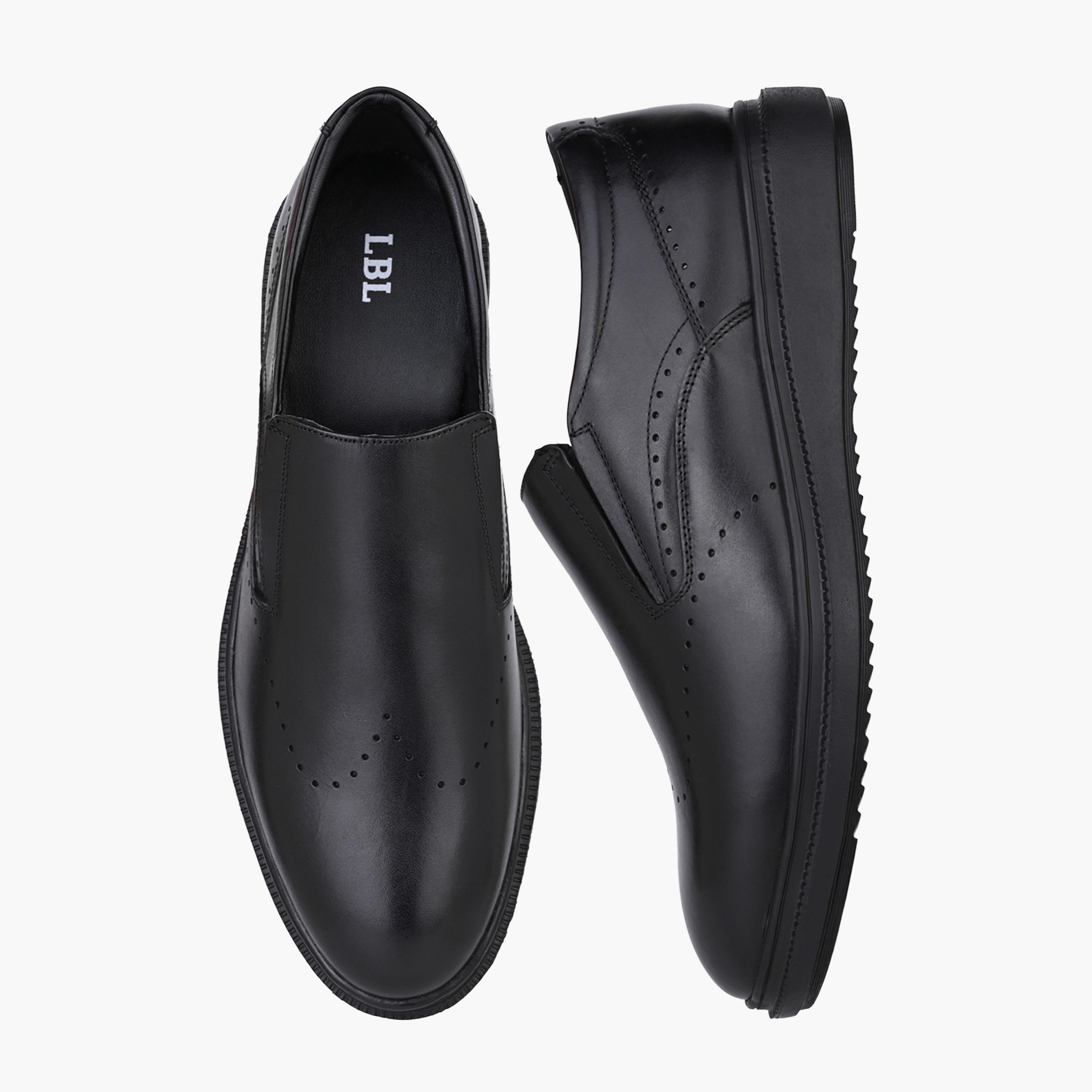 حذاء جلد سهل الارتداء للرجال من أل بي أل من شو إكسبريس-men-shoes-formalshoes-image-1