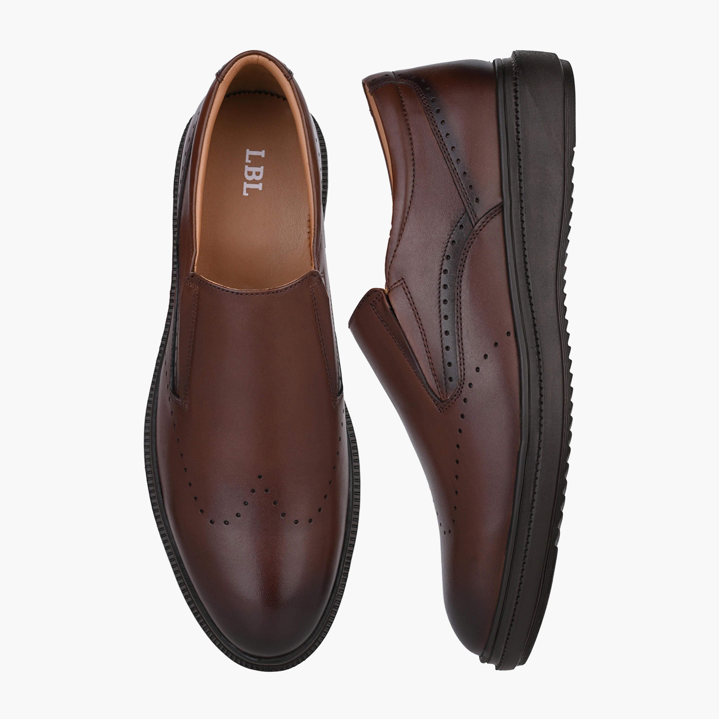 حذاء جلد سهل الارتداء للرجال من أل بي أل من شو إكسبريس-men-shoes-formalshoes-image-1