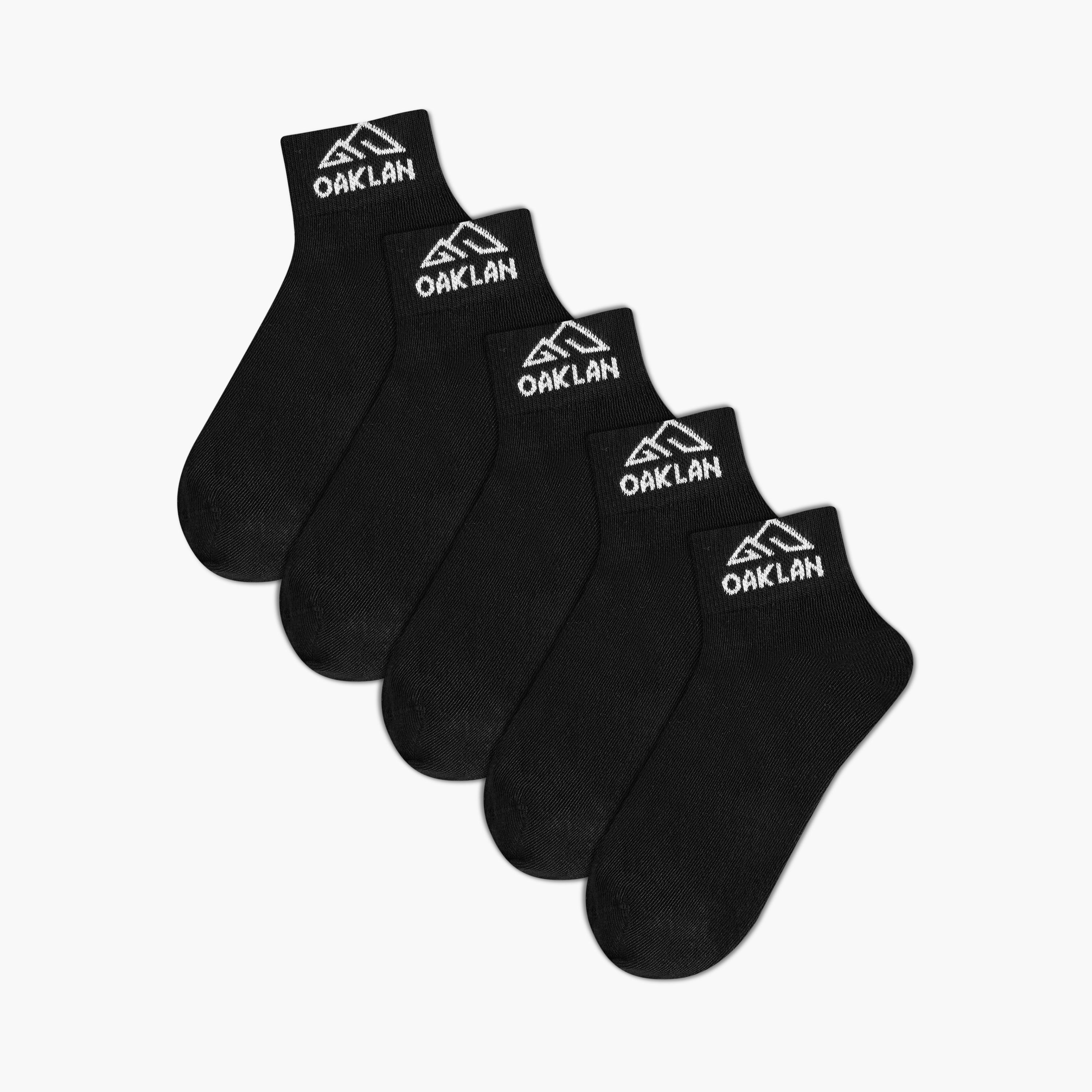 Oaklan by Shoexpress Pack of 5 Ankle Length Cotton Socks-women-socksandstockings-image-1