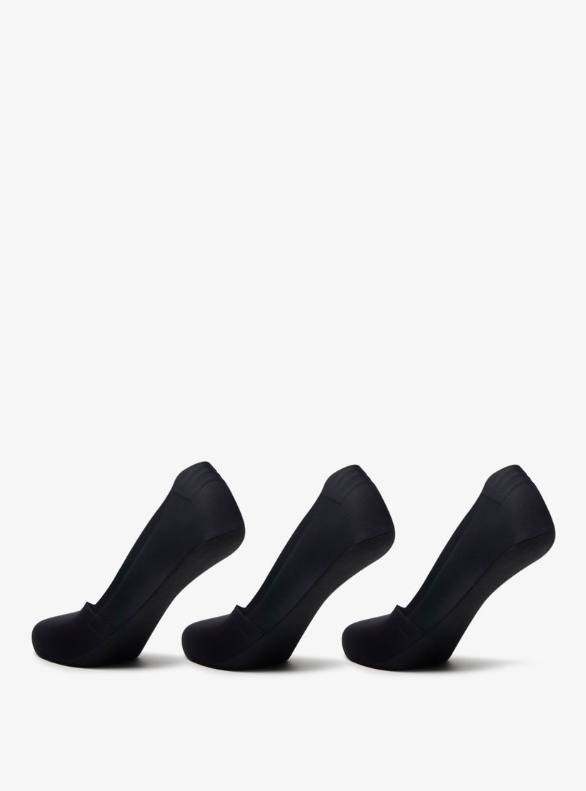 طقم جوارب غير مرئية 3 قطع سادة من فلورا بيلا-women-socksandstockings-image-3