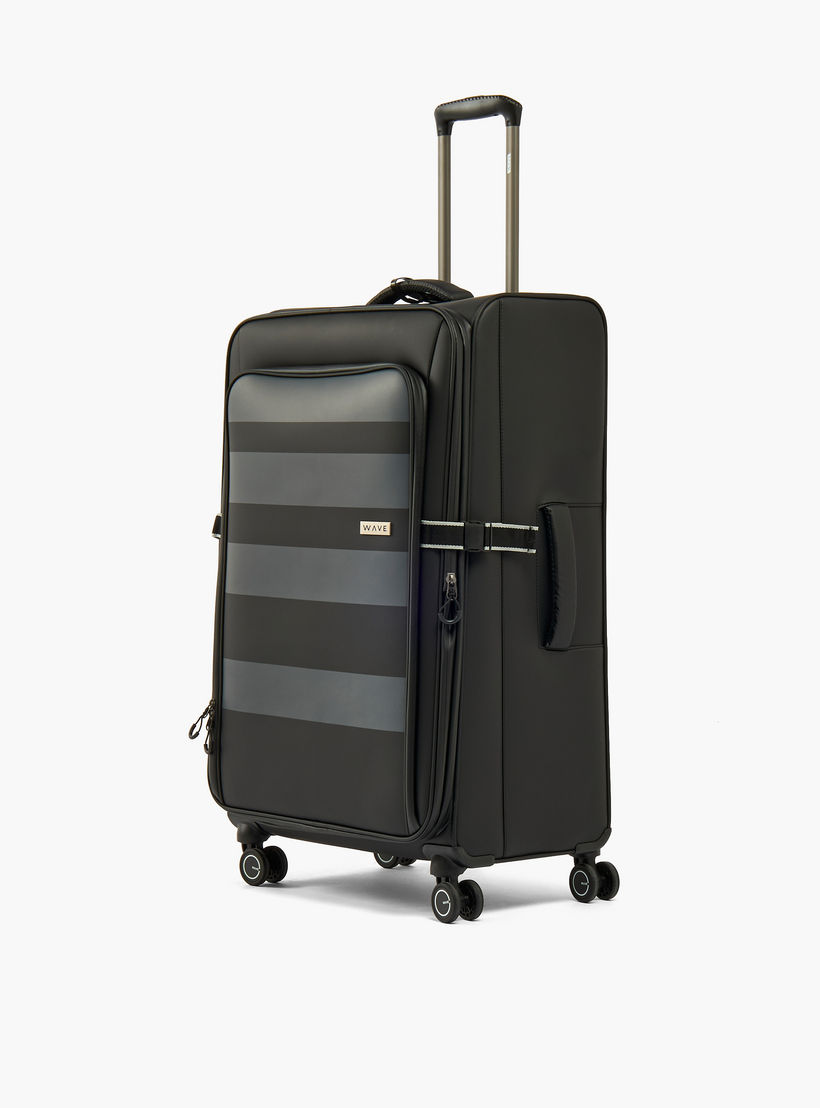 WAVE Striped Softcase Trolley Bag with Retractable Handle-travel-luggagesandbags-luggage-image-1