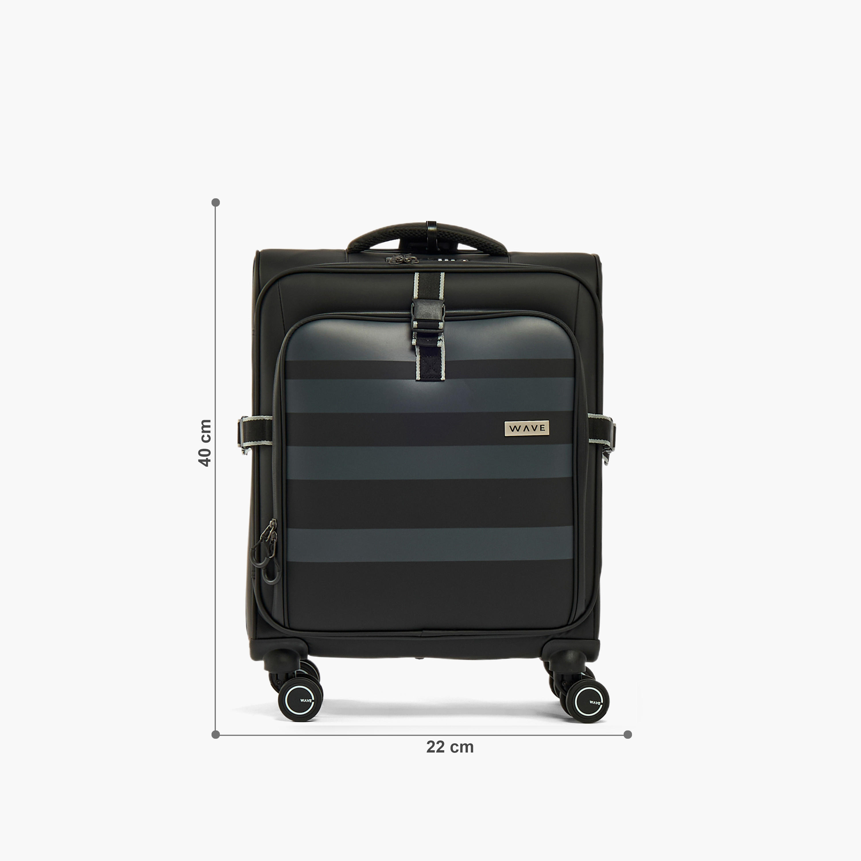 شنطة سفر ترولي لينة مخططة بمقبض قابل للسحب من ويف-travel-luggagesandbags-luggage-image-2
